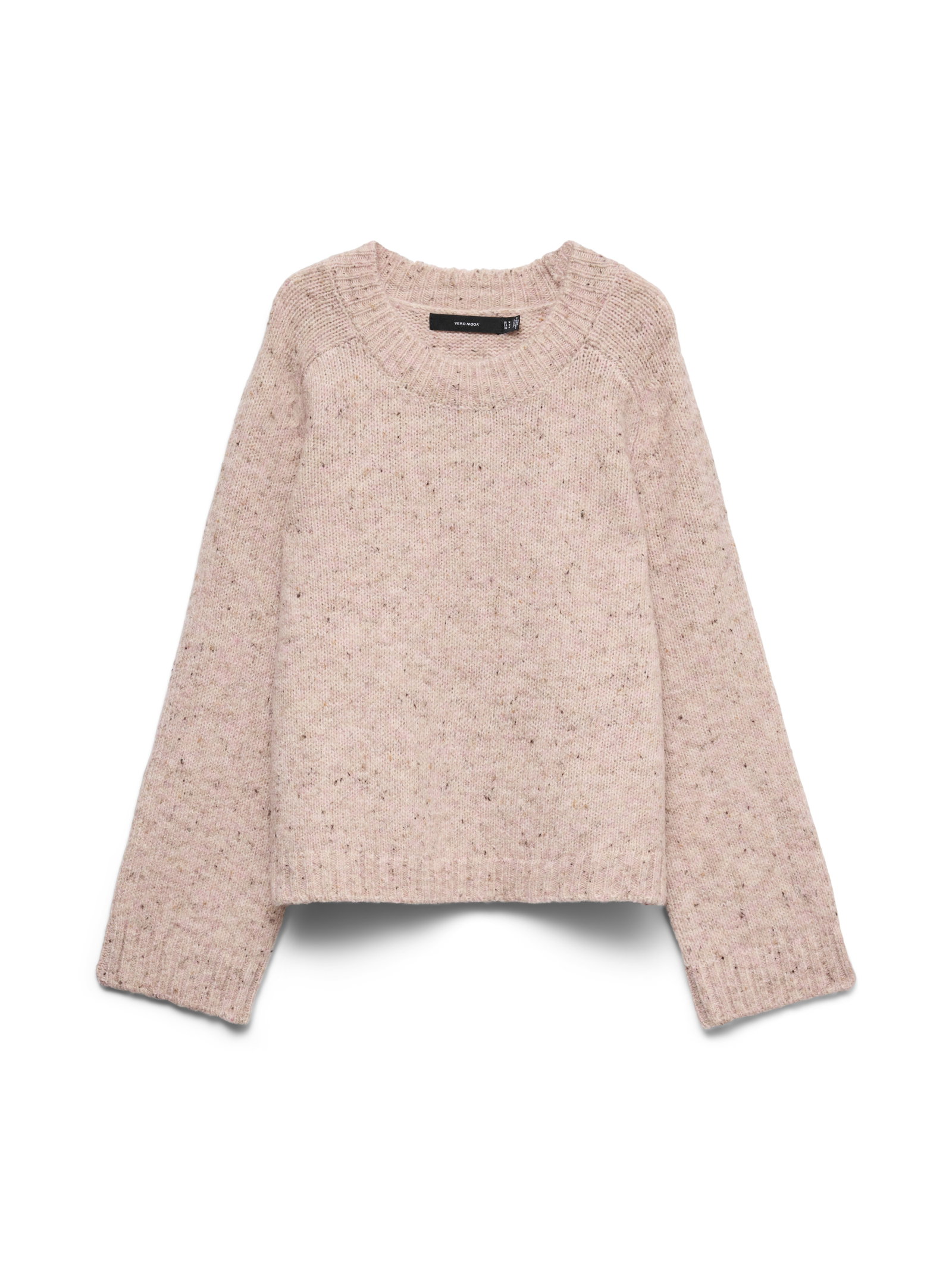 VMINGRID LS O-NECK PULLOVER, Pink Dogwood/W. MELANGE LL19 FROM C #1