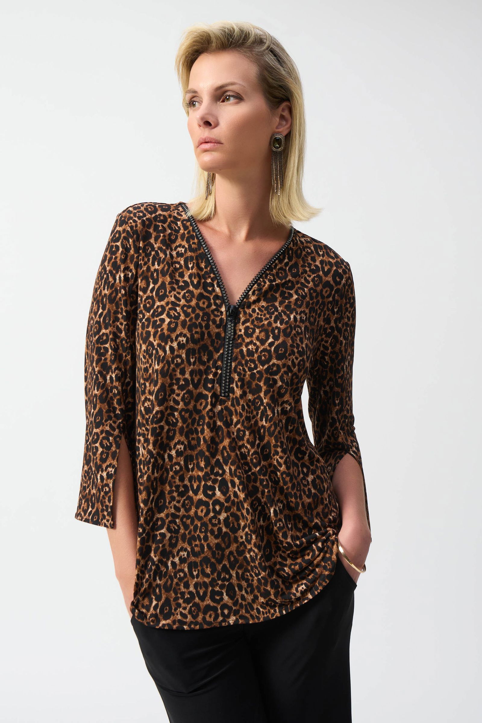 51dfaf2d9a620f45864d59d3ded82f6f Joseph Ribkoff | Joseph Ribkoff Businessbluse | 48 | beige/schwarz