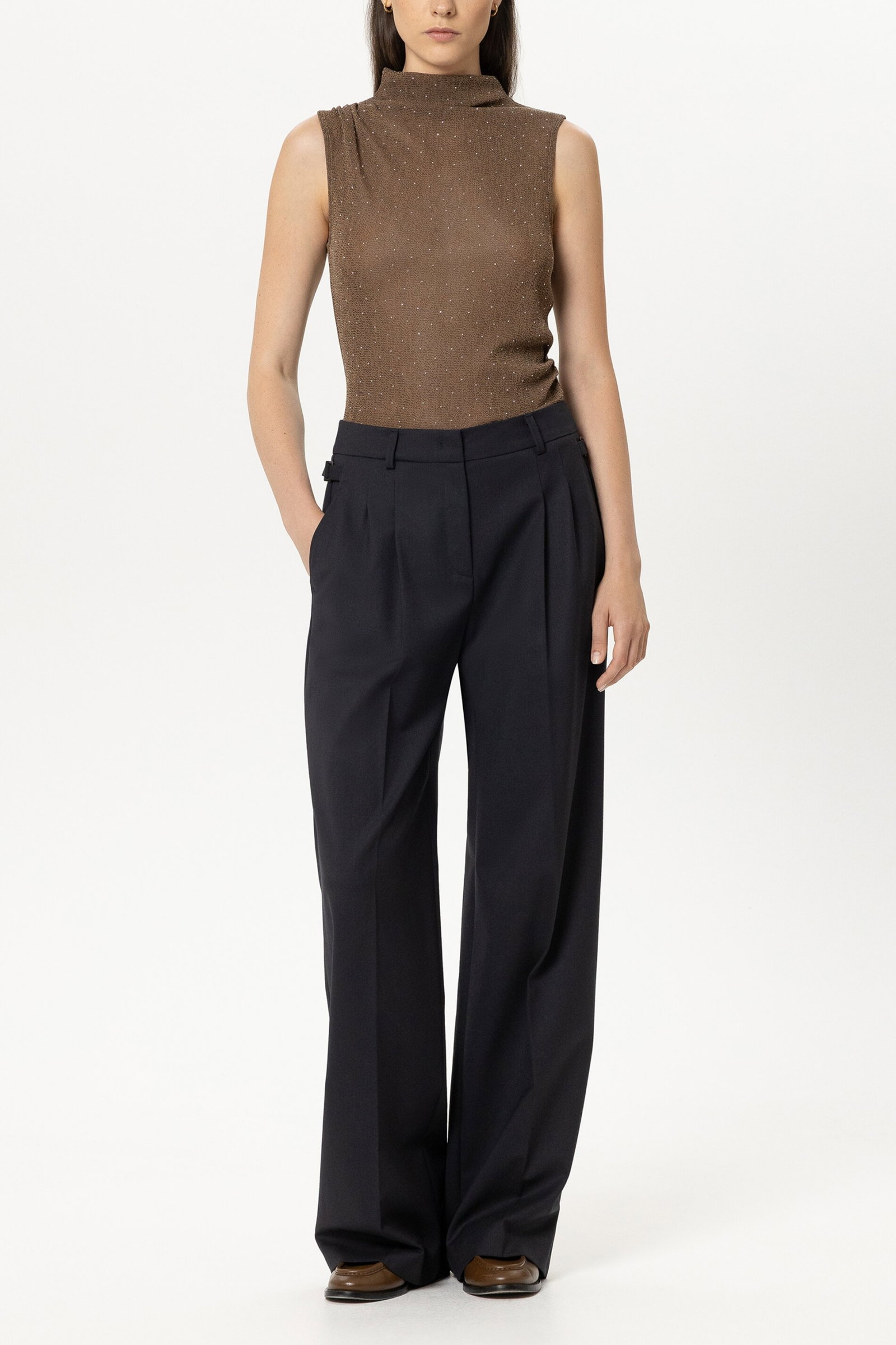 Glanz-Turtleneck-Top, the ethnic print #2