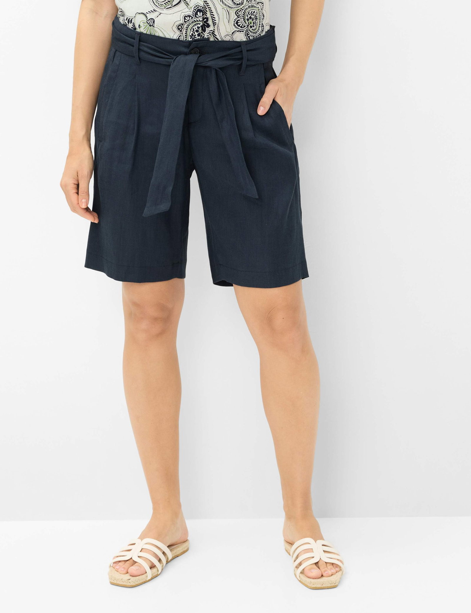 Brax |  Brax Leinenhose  | 40 | clean raw blue
