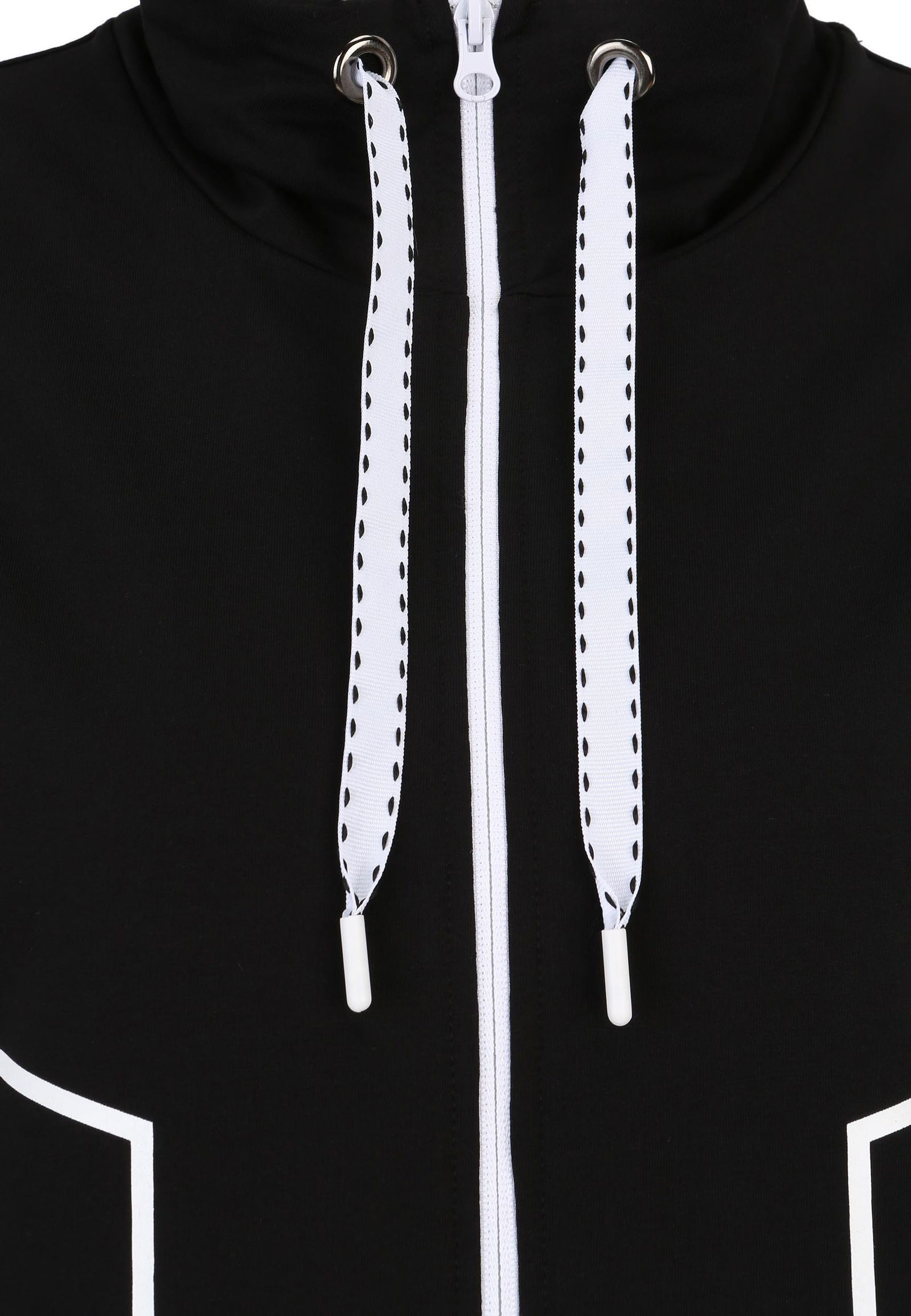 Doris Streich |  Doris Streich Sweatjacke  | 52 | schwarz-weiß
