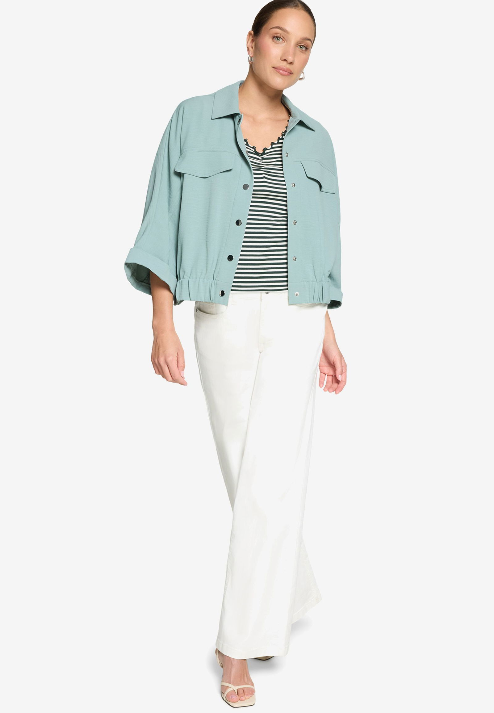 Zero |  Zero Kurzblazer  | 36 | silver blue