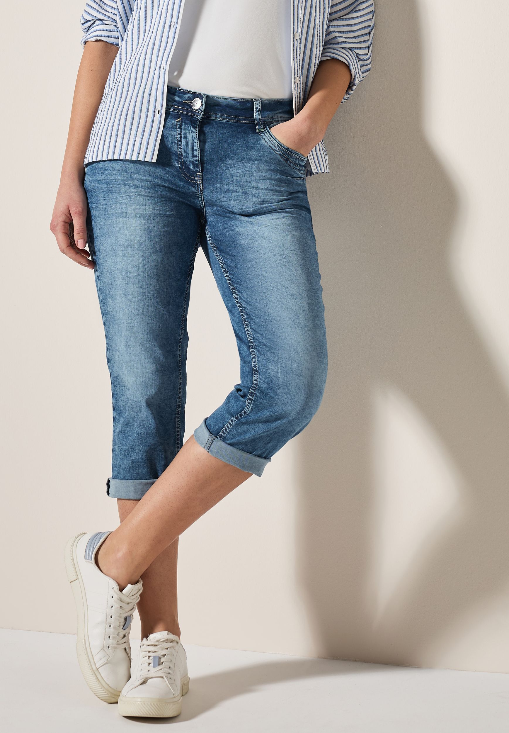 CECIL |  CECIL Jeansshorts  | 27/22 | light blue washed