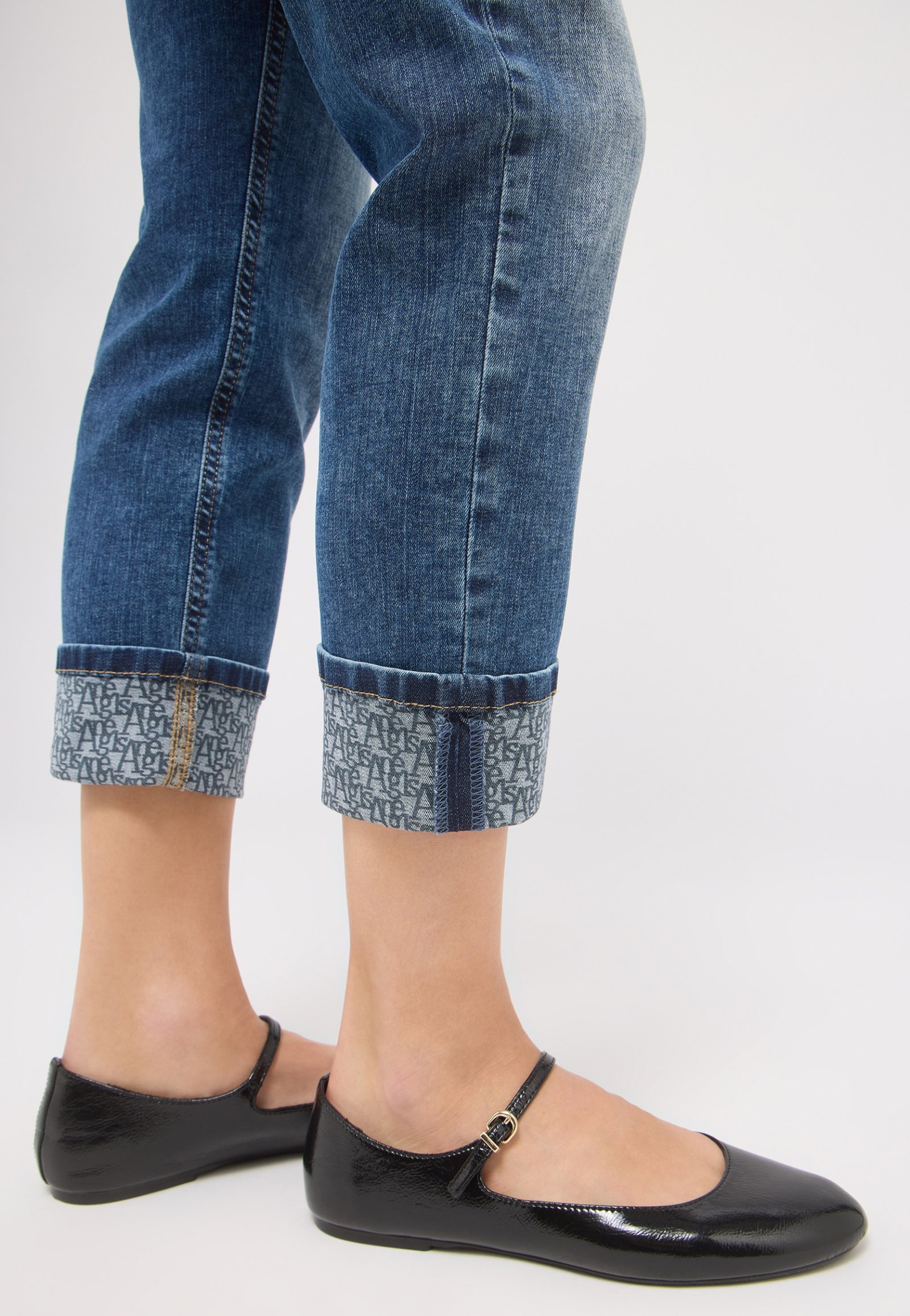 Angels Slim Jeans "Cici Crop Font" #6