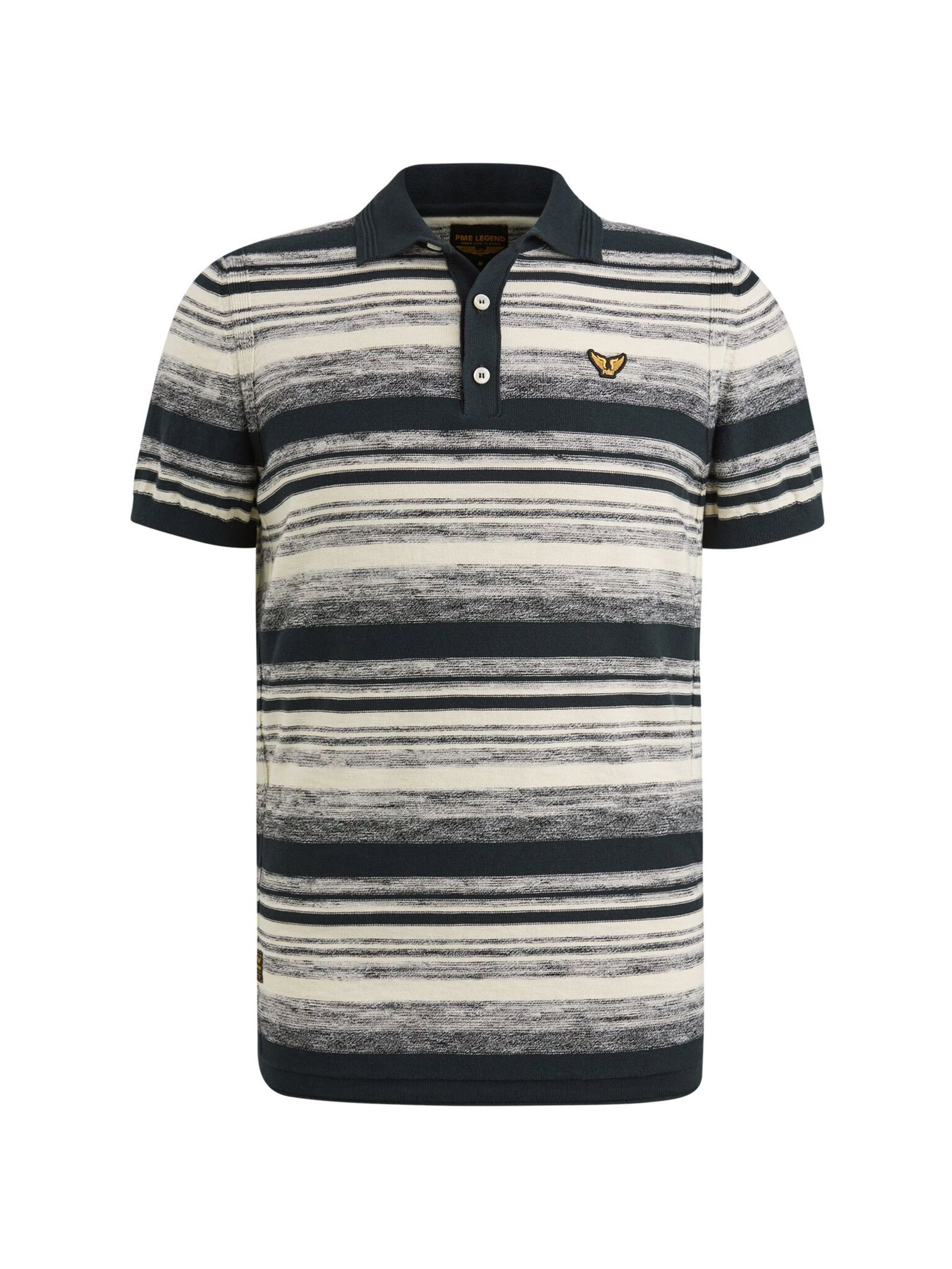 PME Legend |  PME Legend Poloshirt "knitted stripe" | M | salute