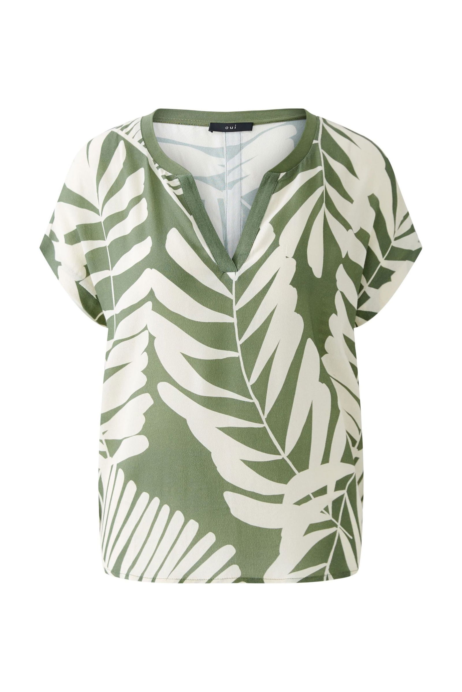 dda530fa49a4f0c221a5c176113aa5f1 Oui | Blusenshirt Viskosepatch | 44