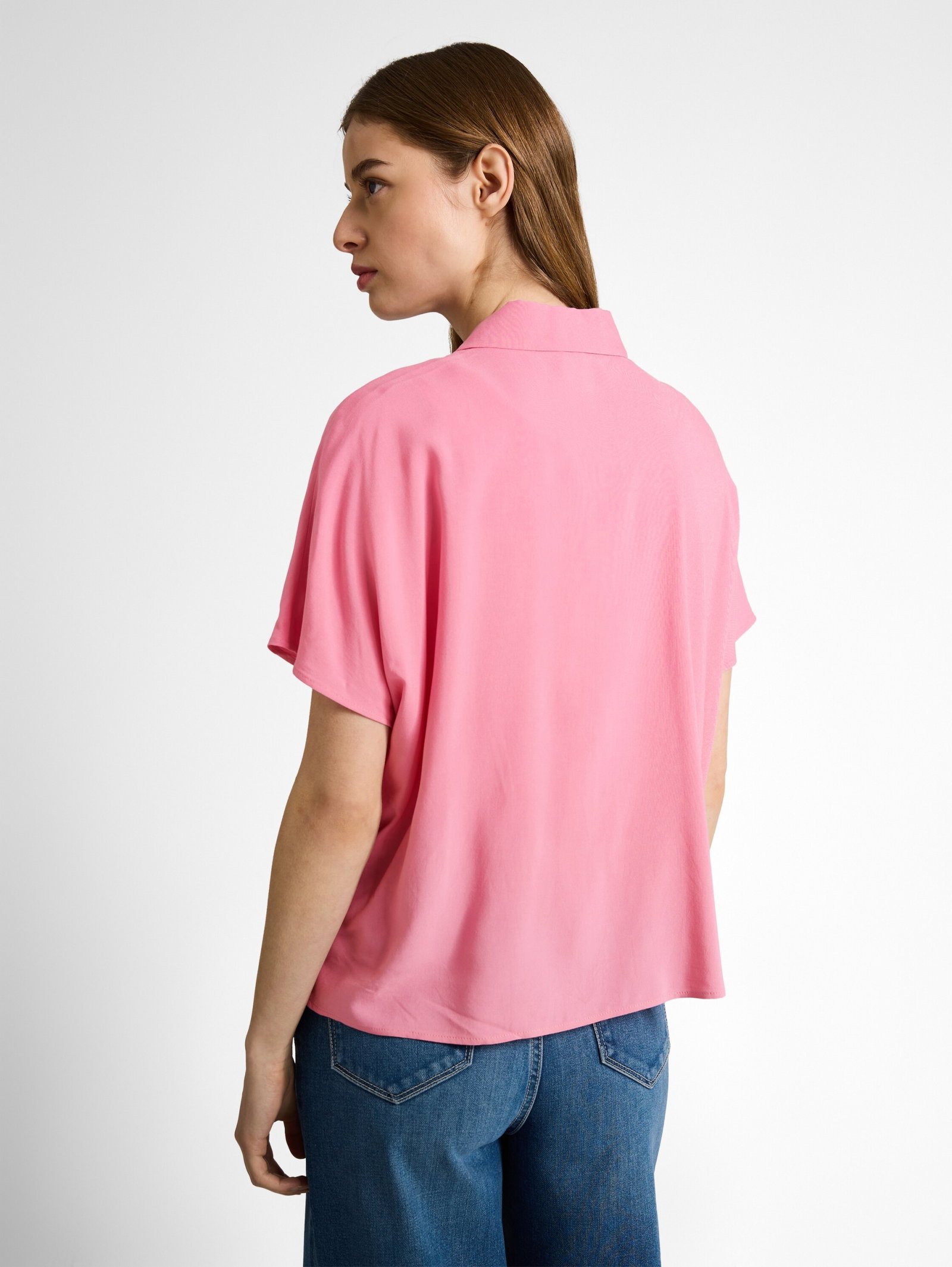 easy shortsleeve viscose blous, Soft Blush Rose #4