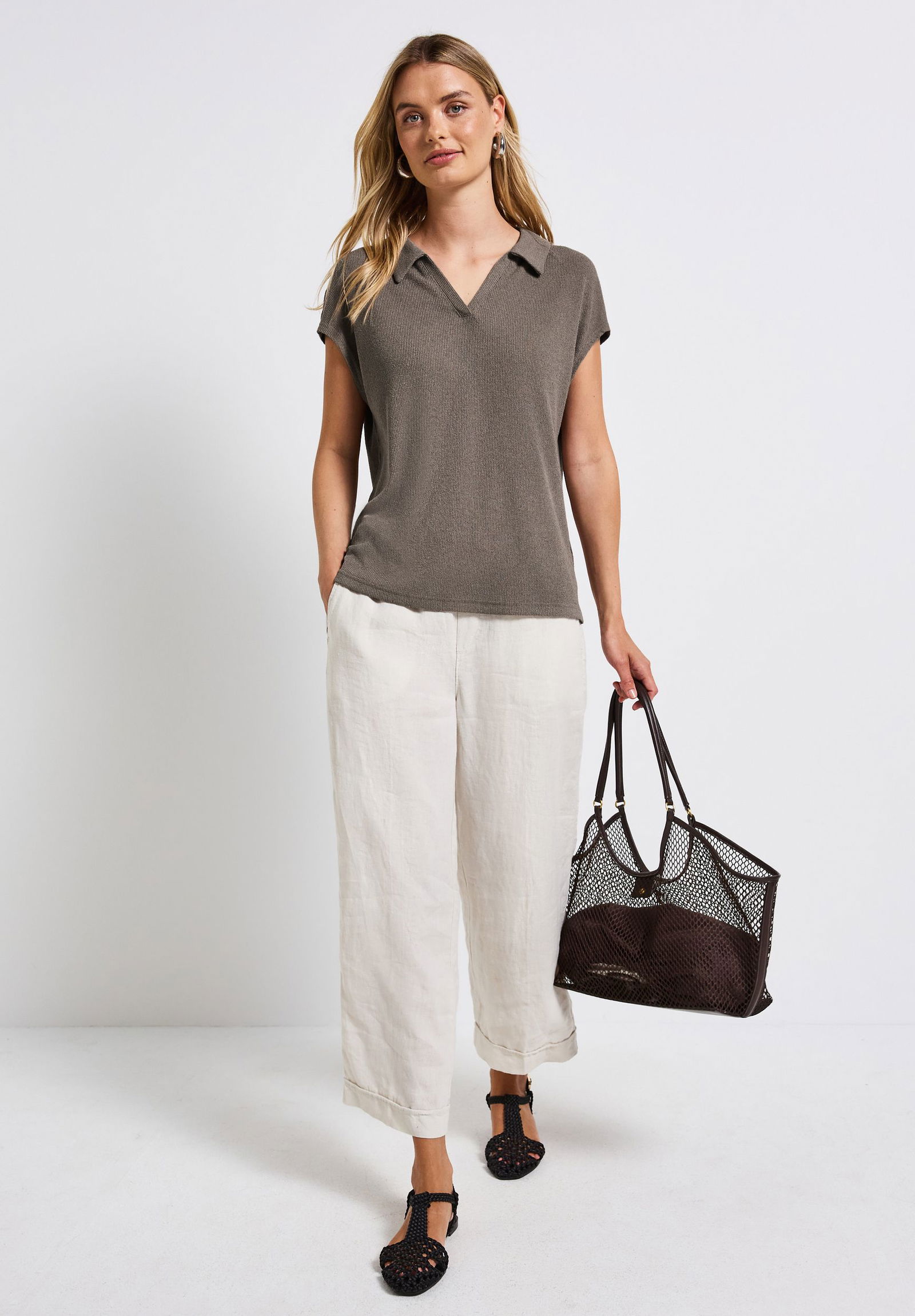  |  Strick-Look Poloshirt | 38