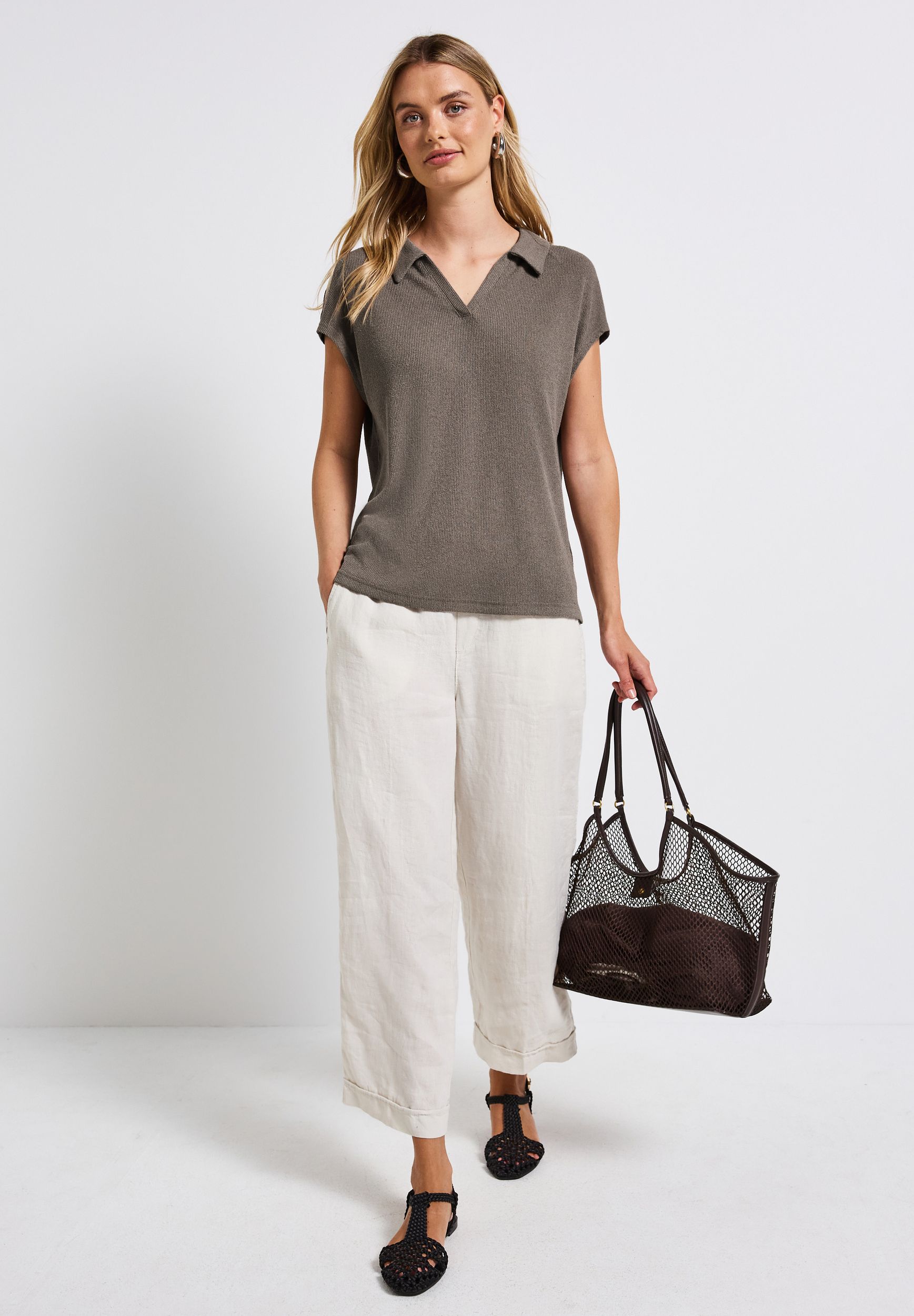  |  Strick-Look Poloshirt | 38