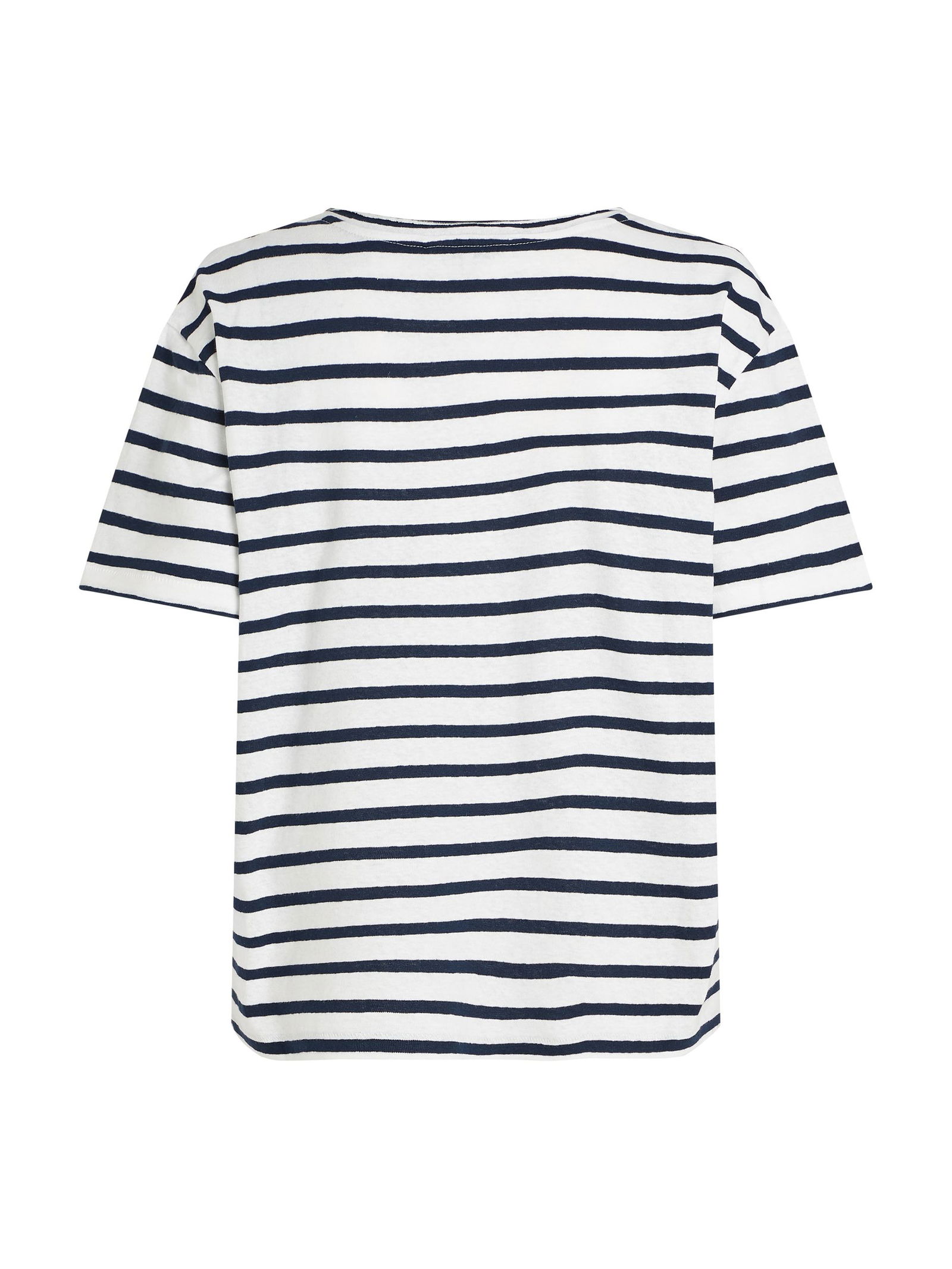 Tommy Hilfiger |  Tommy Hilfiger Shirt  | XXL | breton ecru/dark night navy stp