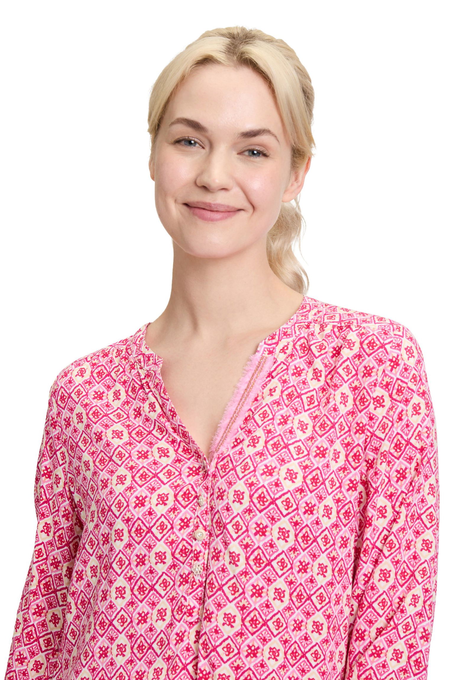 Cartoon |  Cartoon Druckbluse  | 46 | pink/rosa