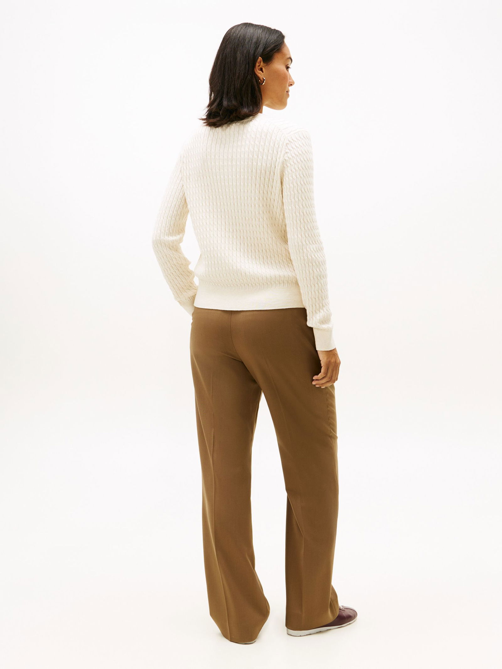 Tommy Hilfiger | Tommy Hilfiger Longsleeve Shirt Langarmshirt | S | heather ivory petal