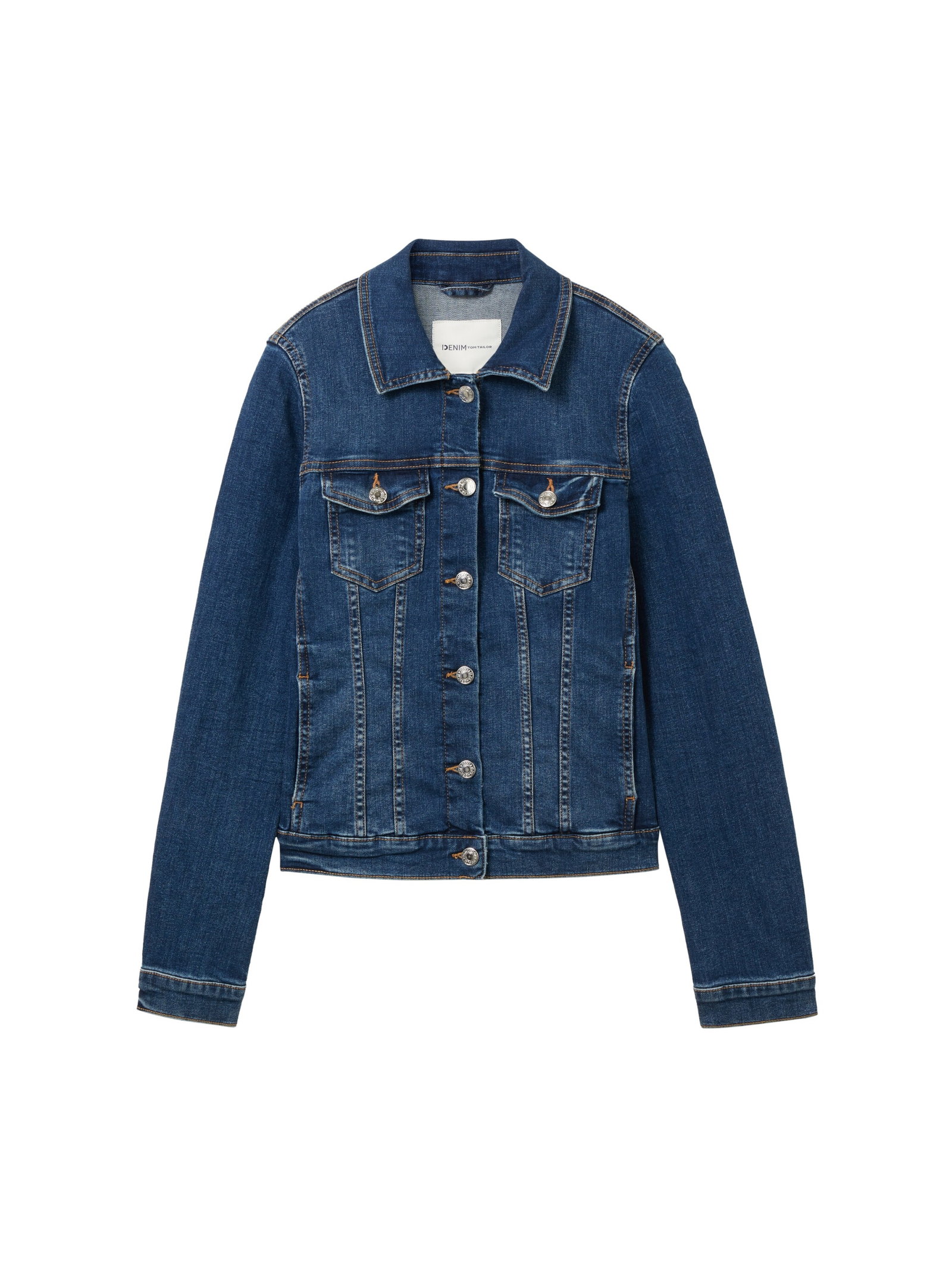 easy denim jacket, Used Mid Stone Blue Denim #1