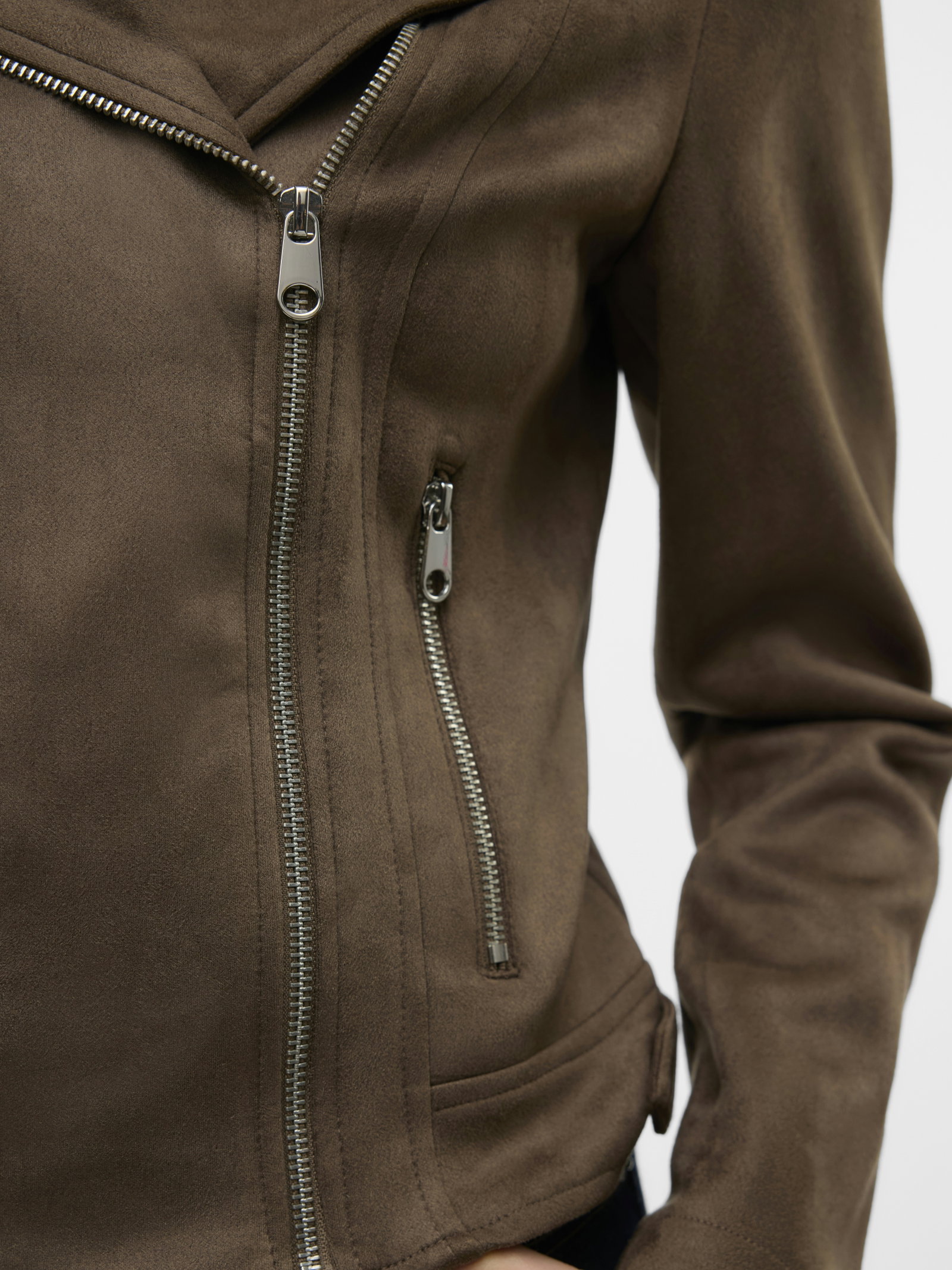 VMJOSE SHORT FAUX SUEDE JACKET NOOS, Chocolate Chip #4