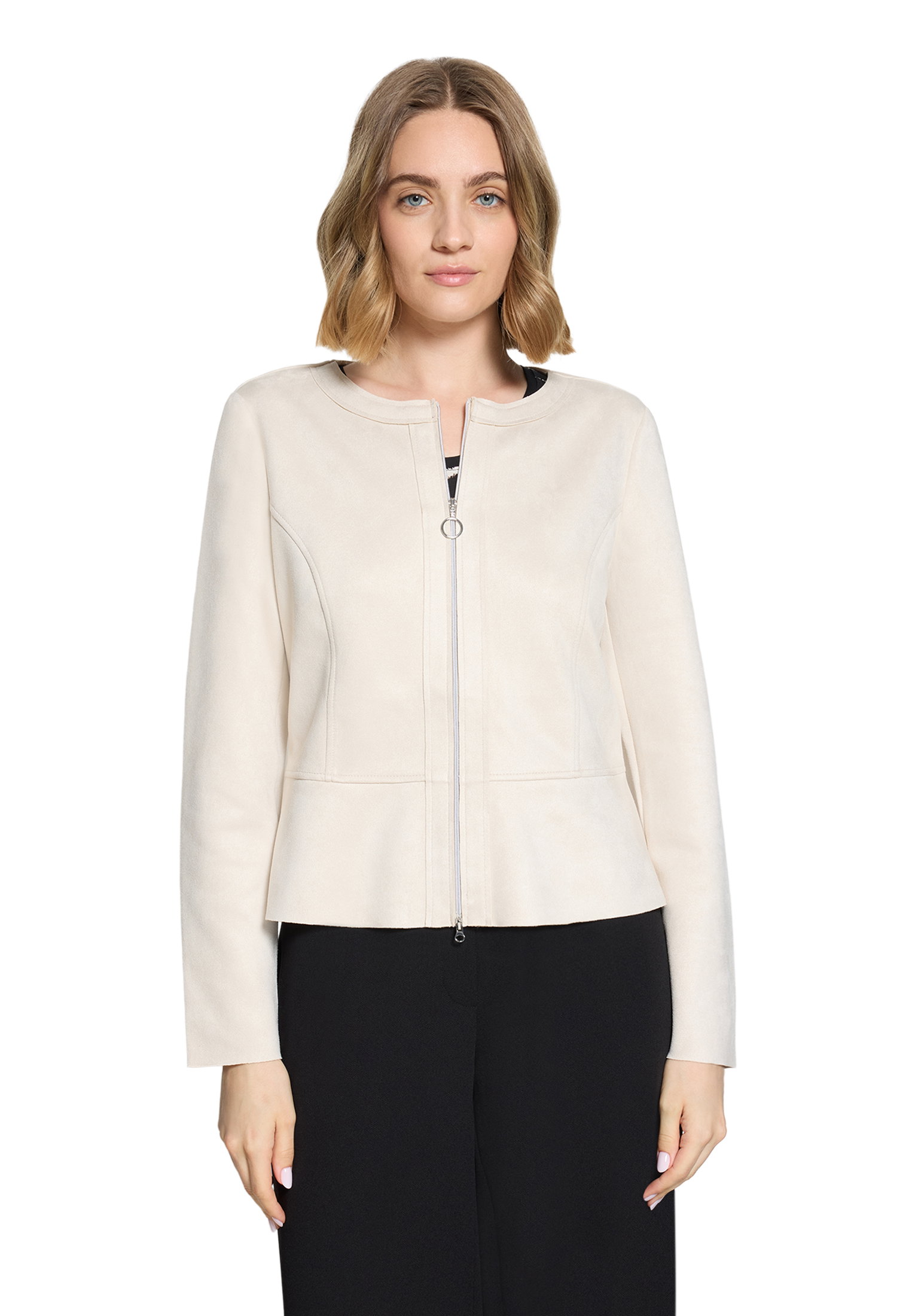 Blazerjacke Kurz 1/1 Arm, Pastel Sand #3