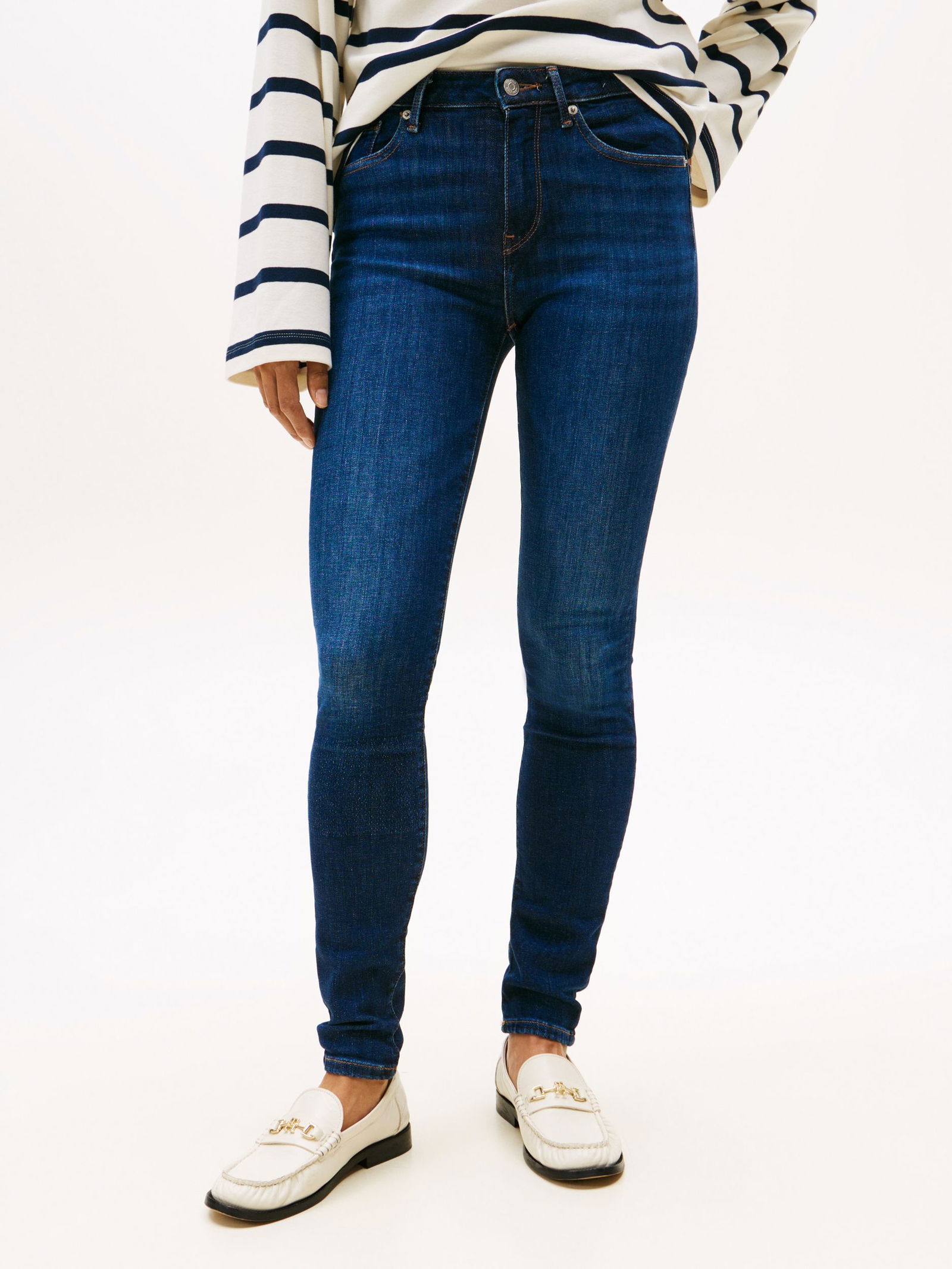 Tommy Hilfiger |  Tommy Hilfiger Skinny Jeans  | 28/30 | polka dot flag geo desert sky