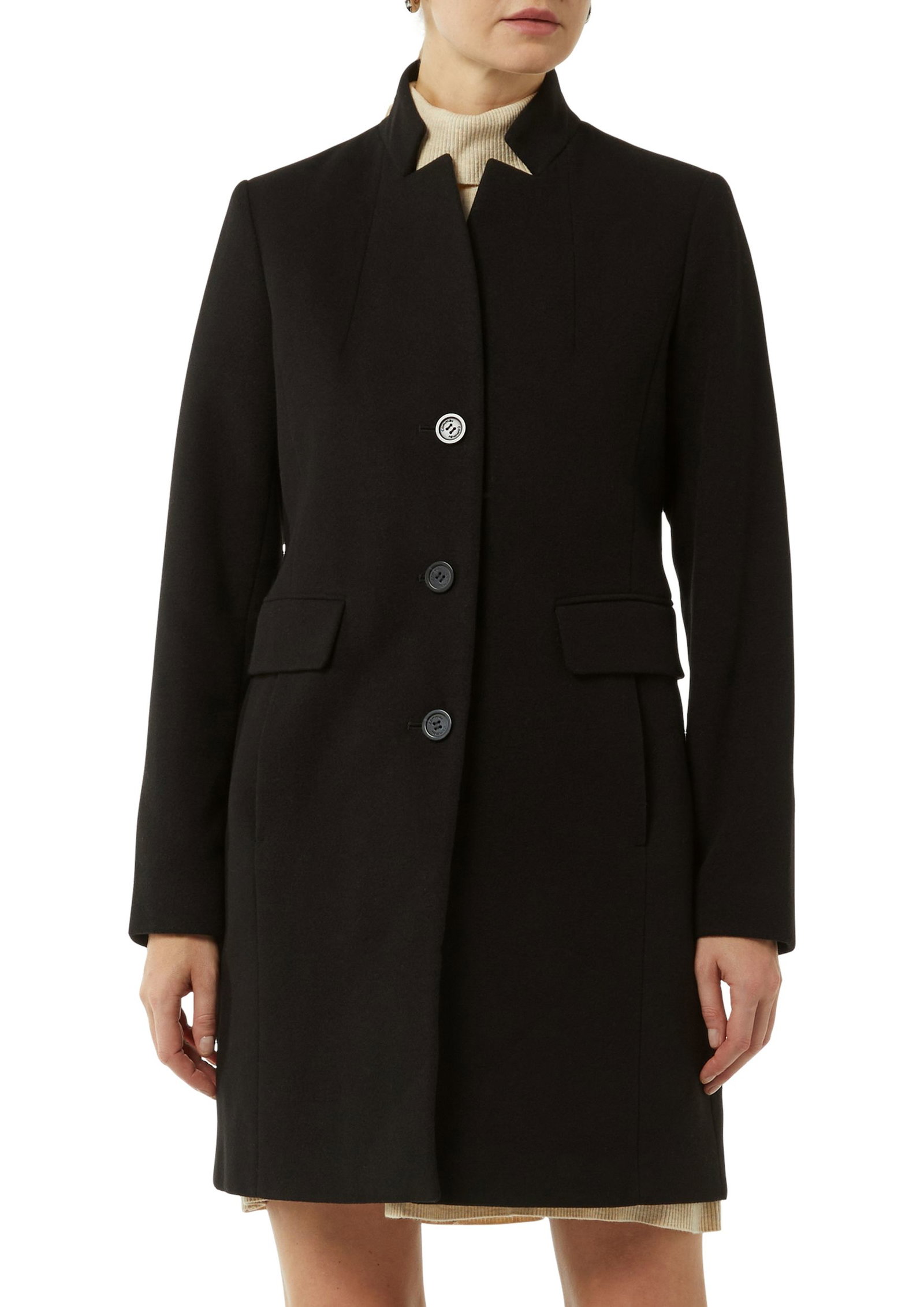 Comma Wollmantel | schwarz | 46 | 2150785-9999-46