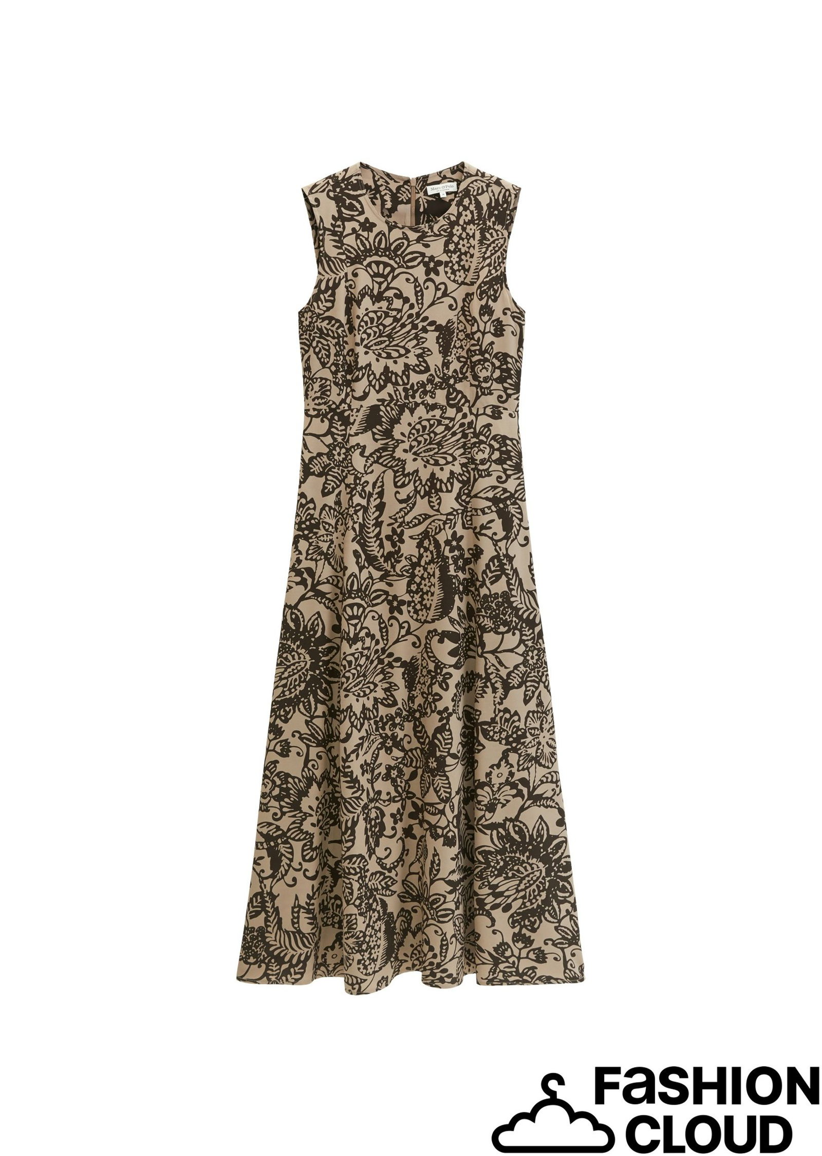 Marc O´Polo |  Marc O´Polo Midikleid  | 46 | dark brown_multi_01