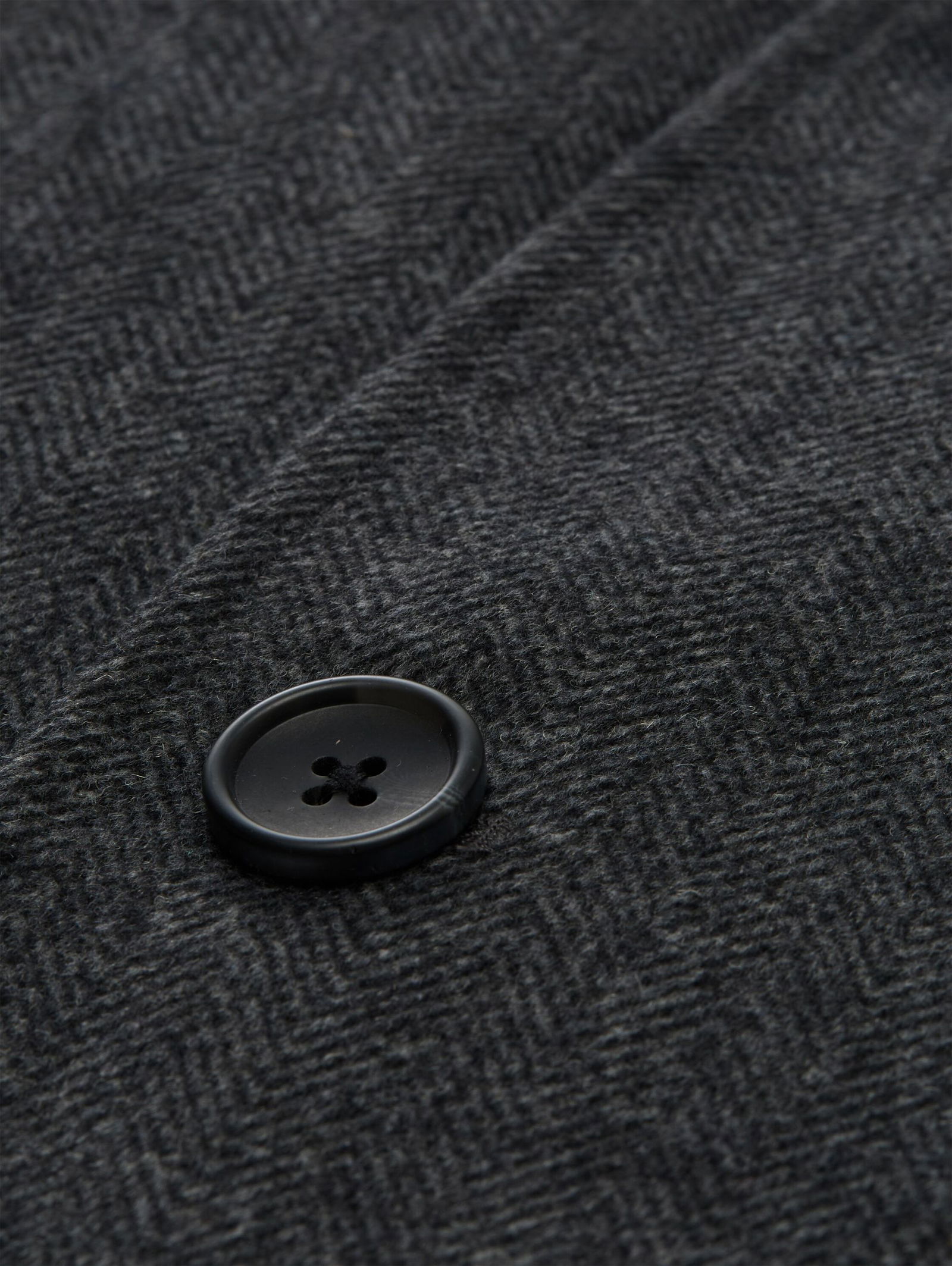 Tom Tailor | Tom Tailor Wollmantel | XXL | dark grey black herringbone