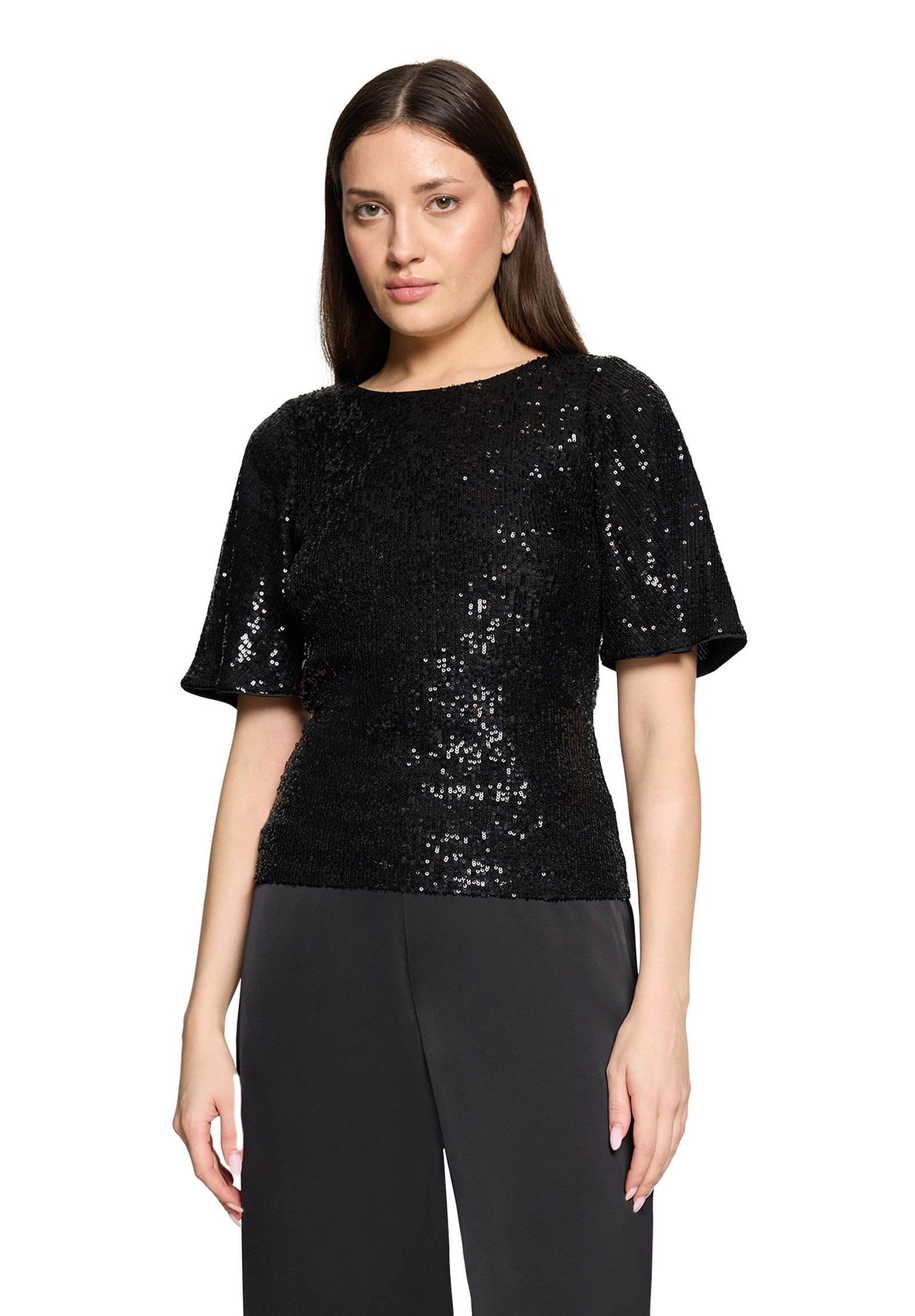 V by Vera Mont |  V by Vera Mont  Pailletten-Top | 38 | schwarz