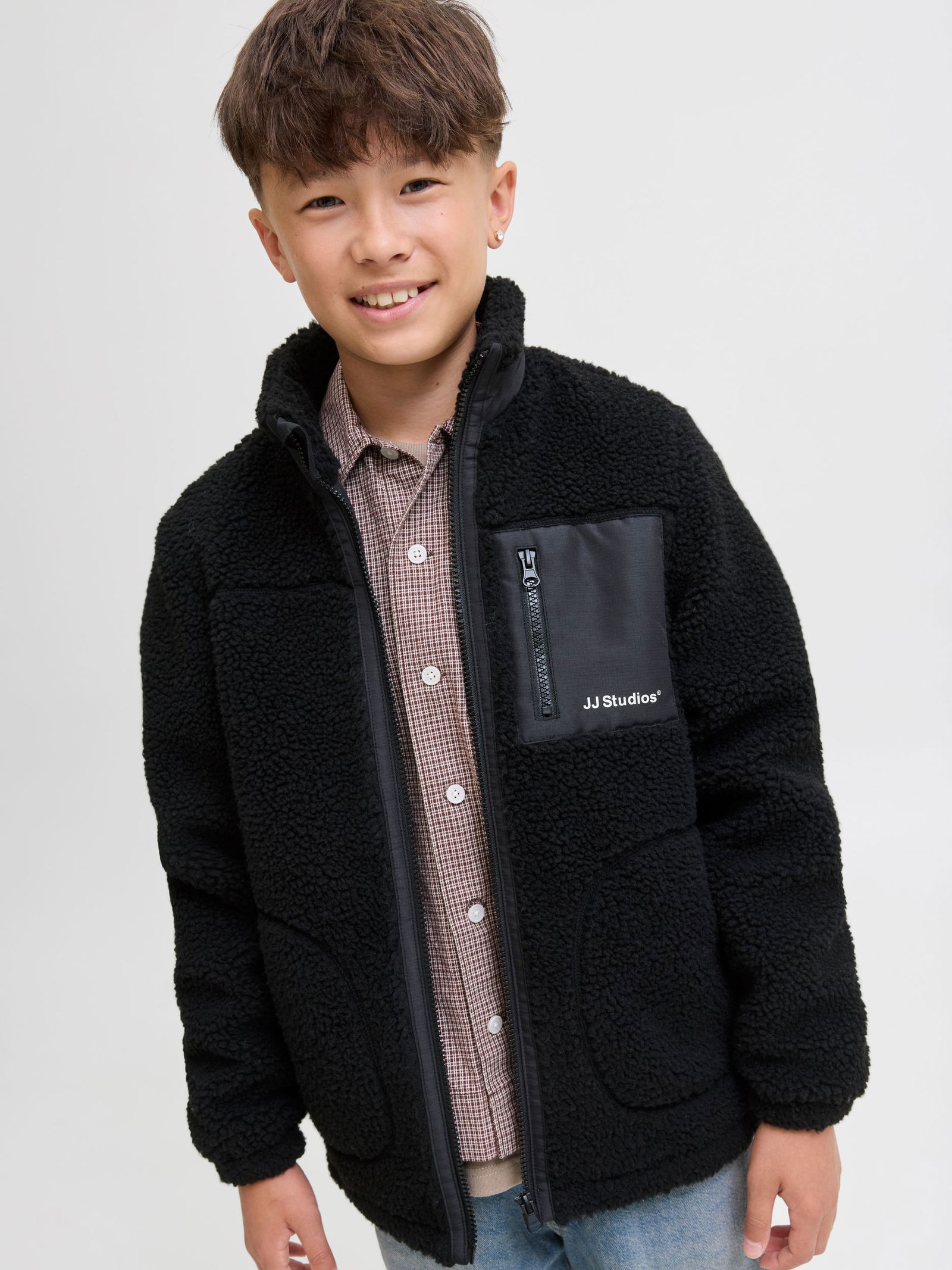 Jack&Jones | JJESOHO TEDDY JACKET SN JNR | 164 | black