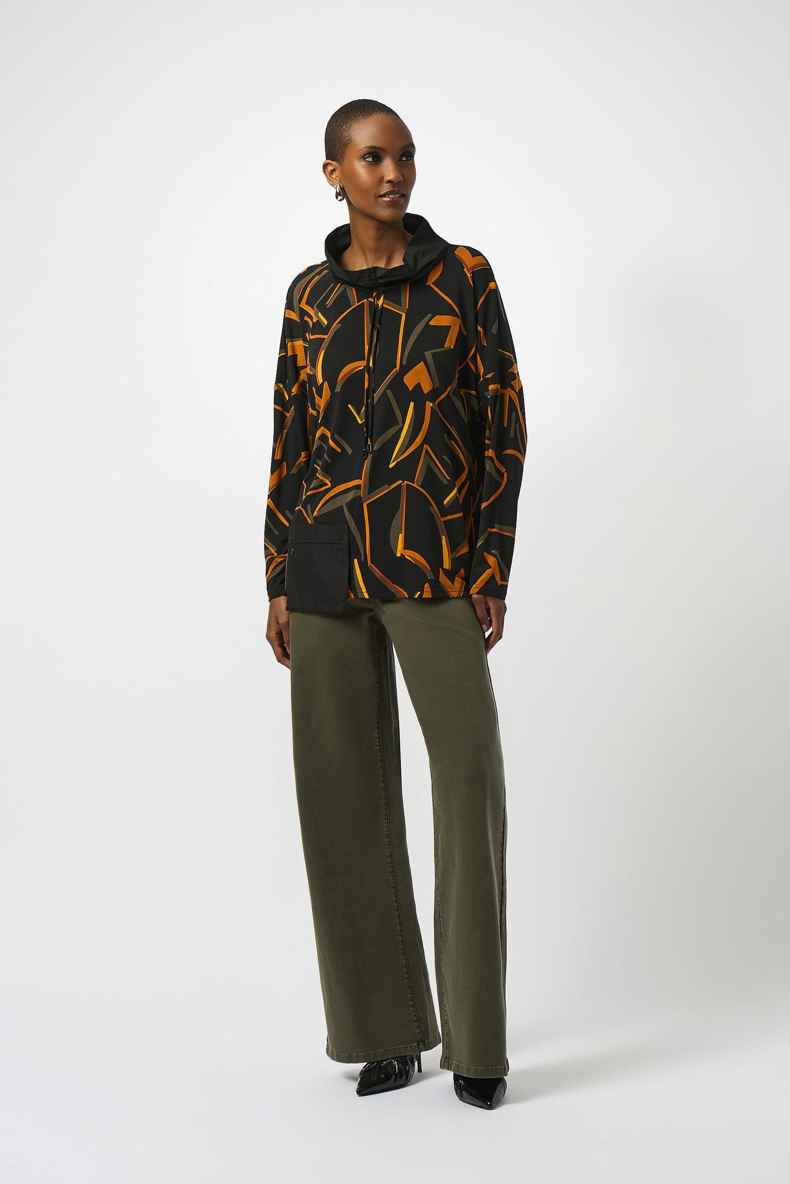 Joseph Ribkoff | Joseph Ribkoff Druckbluse | 50 | schwarz/multi