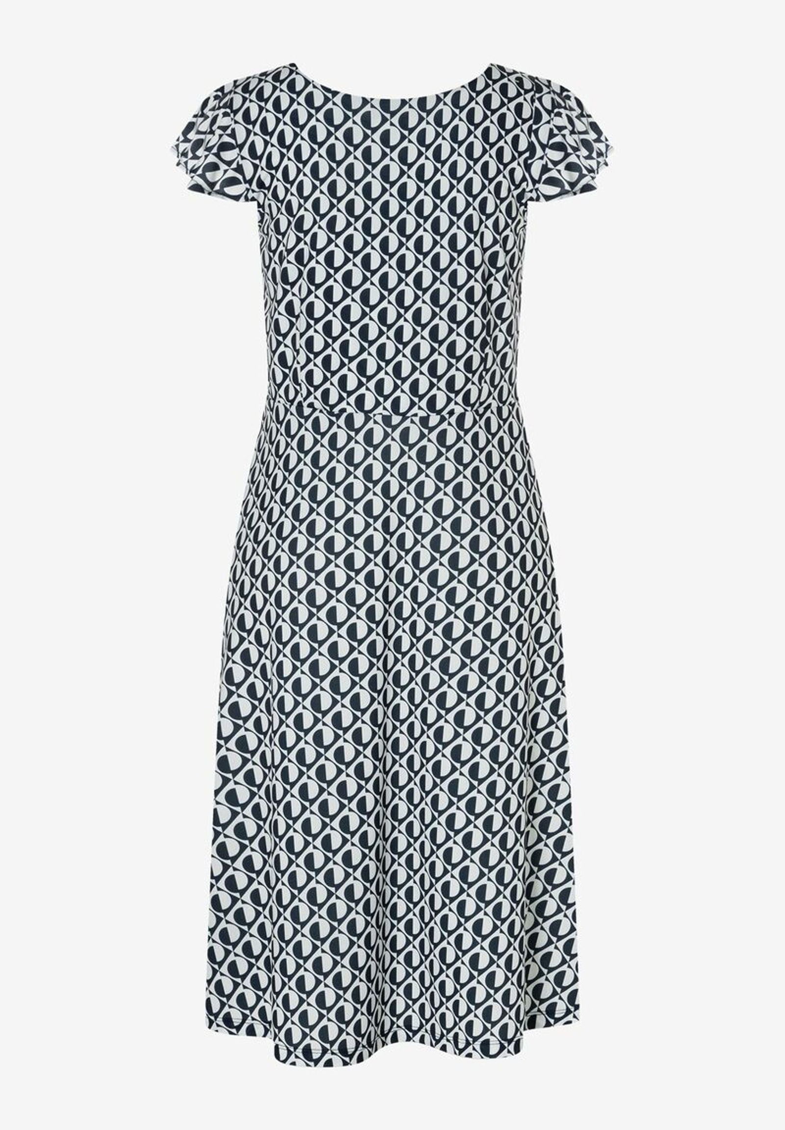  |  Printed Slinky Dress, modern twotone print | 38 | 1500_2041
