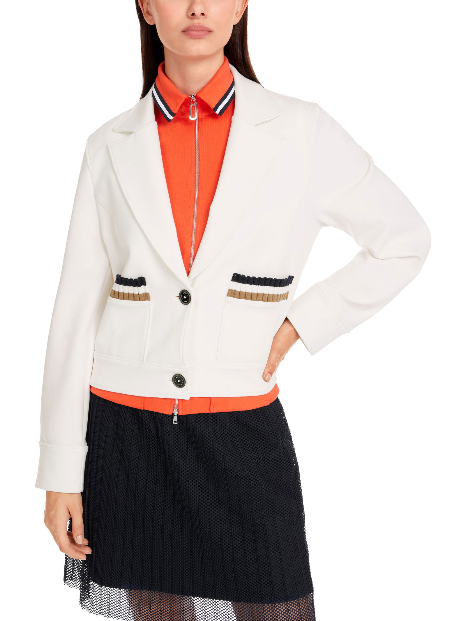Marc Cain Sports |  Marc Cain Sports Sweatblazer  | 38 | off-white