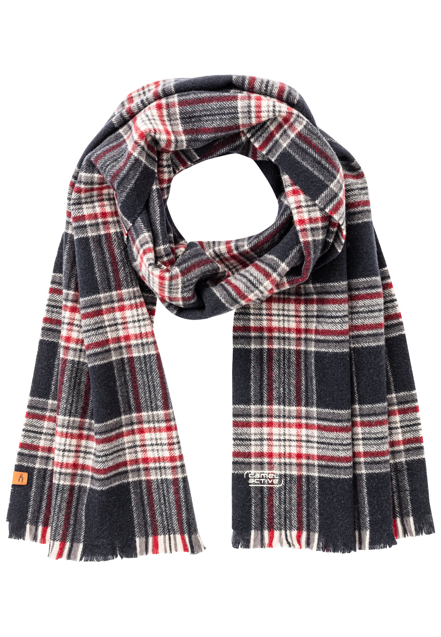 Small Blanket Scarve, Amber Red #1