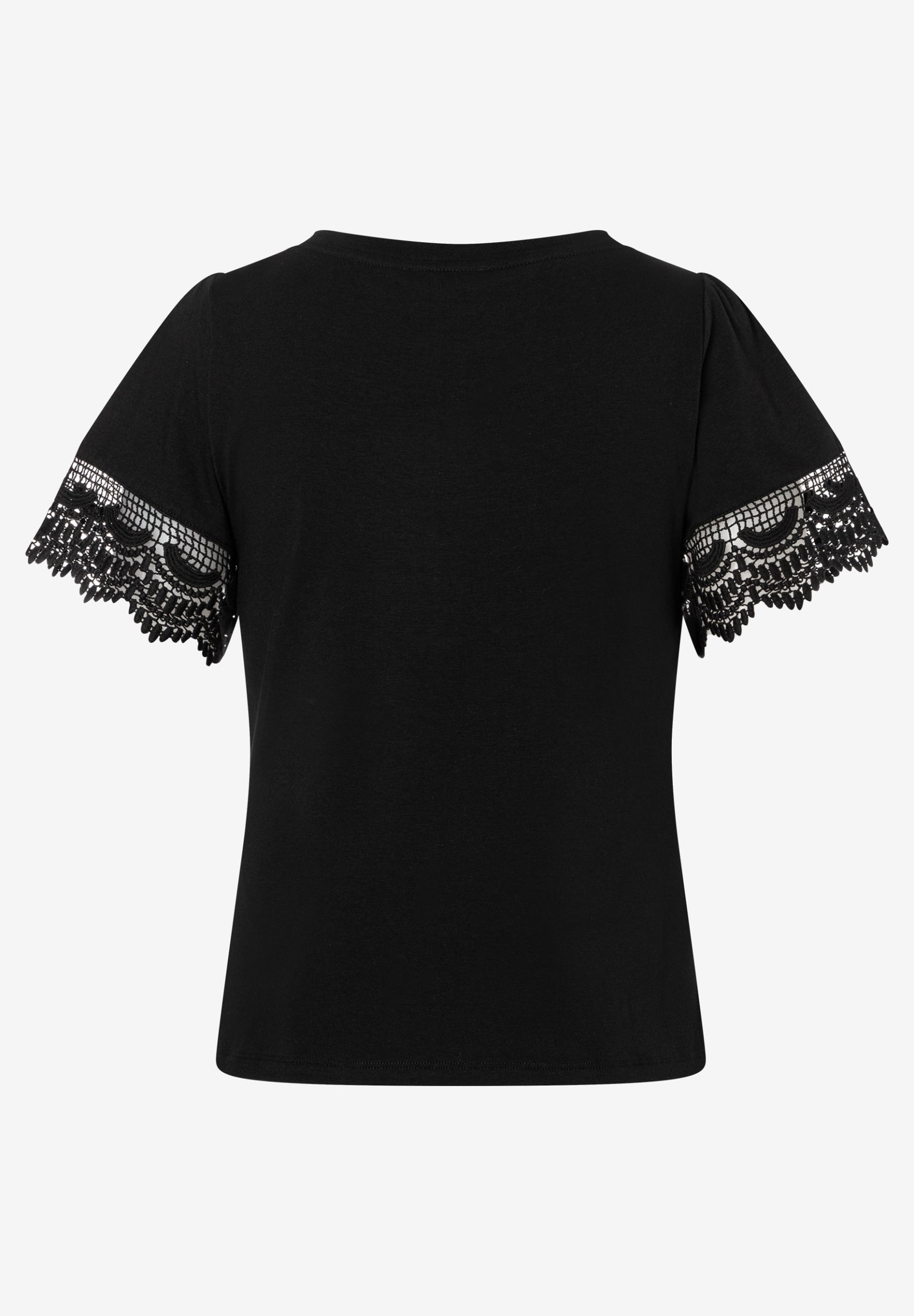 Shirt with Lace-Sleeve, black #6