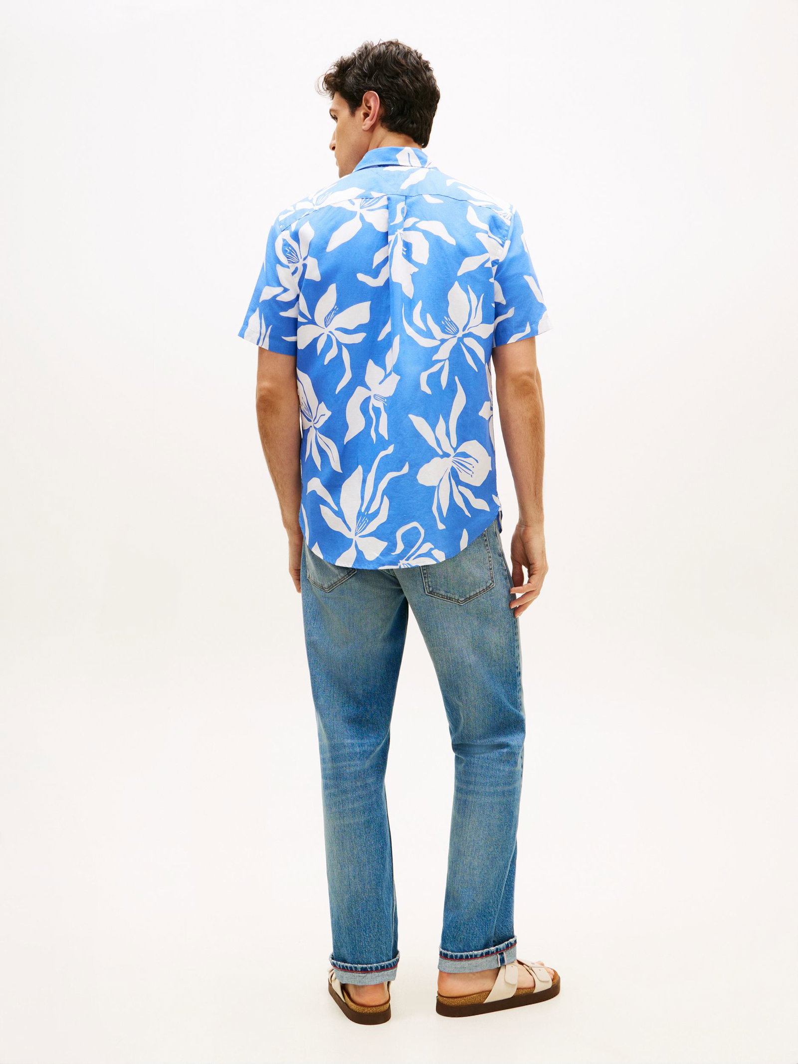 Tommy Hilfiger |  Tommy Hilfiger Hemd Regular Fit  | M | cloudy blue / yale navy / white