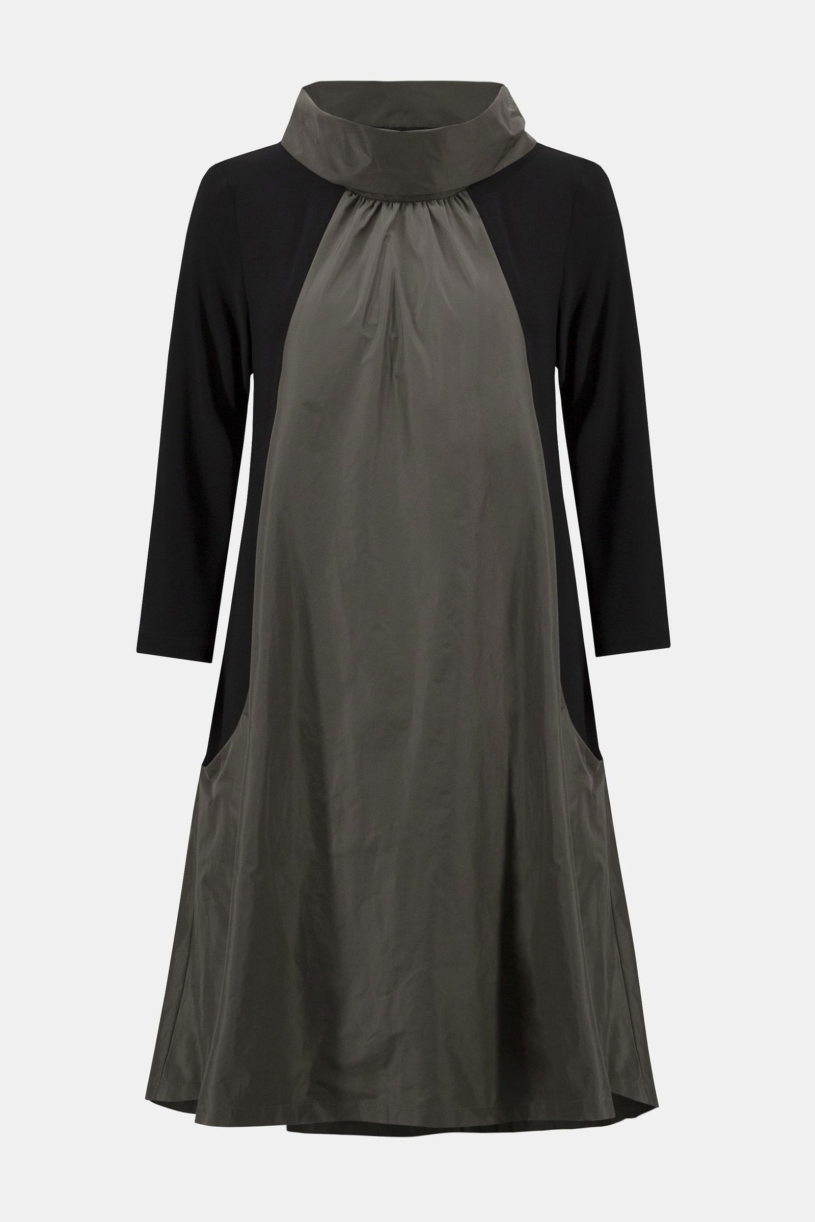  | Kleid, Schwarz/Avocado | 48