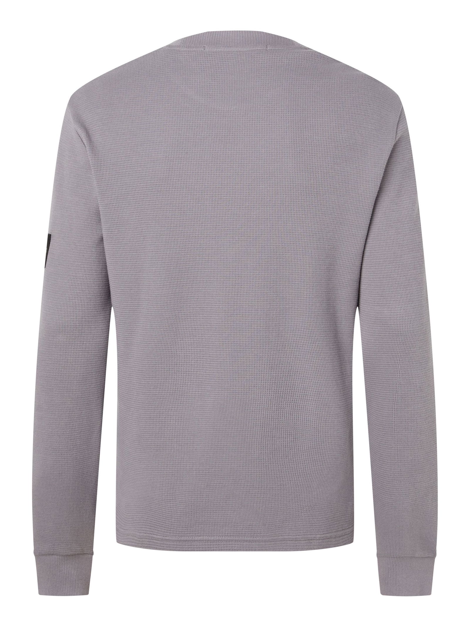 MONOGRAM BADGE WAFFLE LS TEE