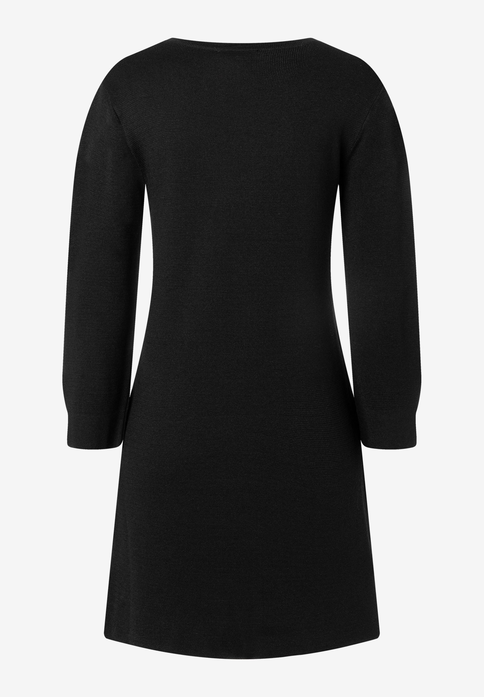 A- Shape Milano Knit Dress 3/4 Arm, black #2