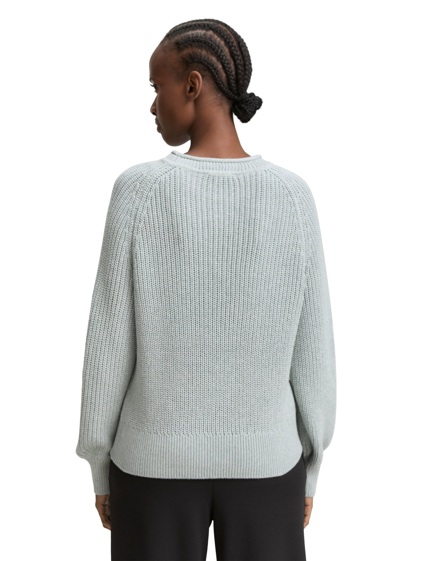 crew neck pullover, Silver Cloud Blue Melange #4