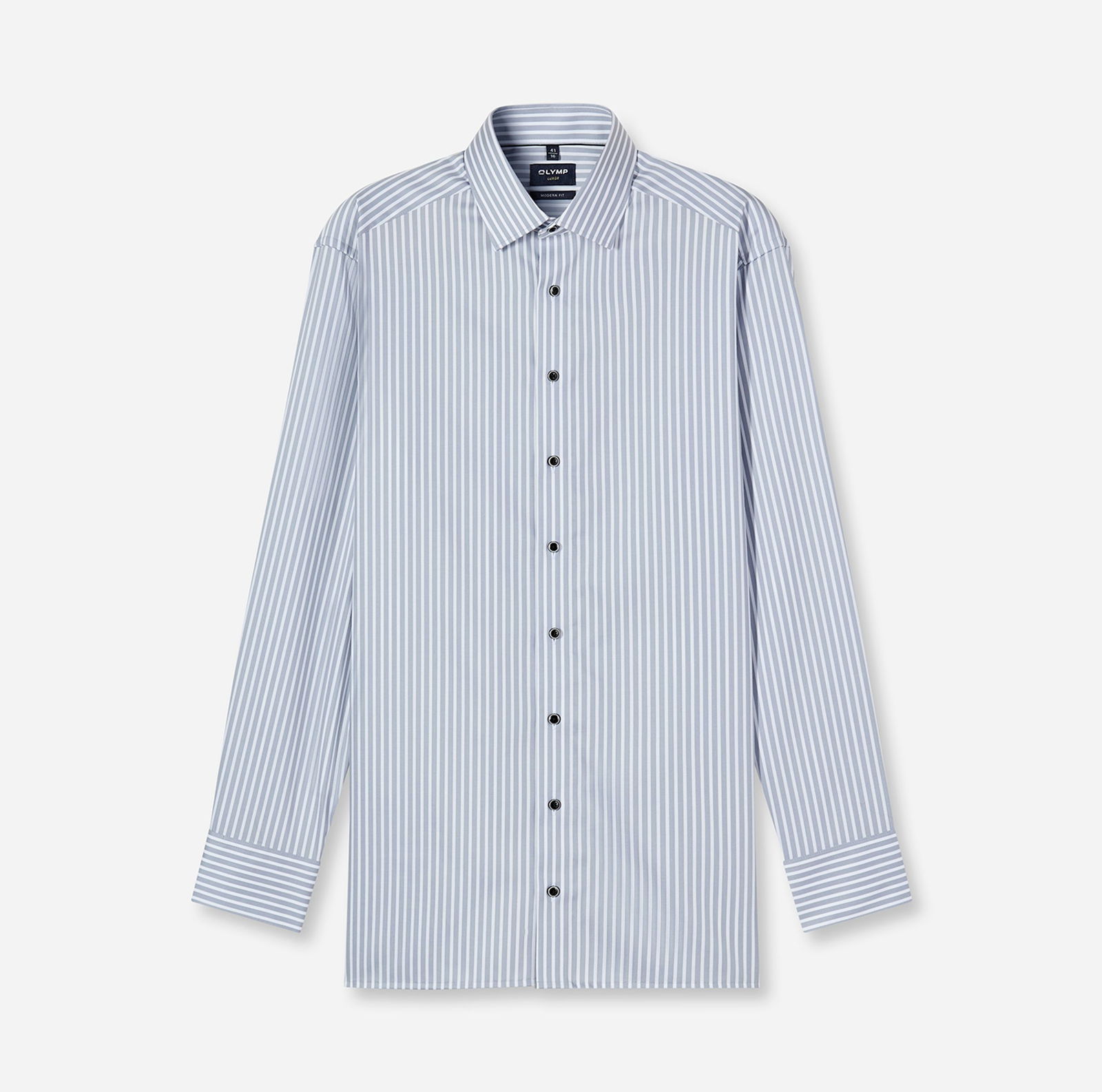 Olymp |  Olymp Hemd Modern Fit  | 41 | silbergrau