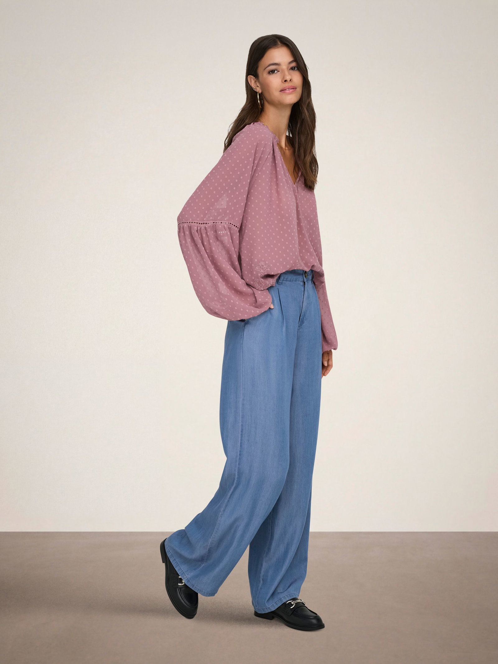 JDY |  JDY Schlaghose  | L/32 | medium blue denim