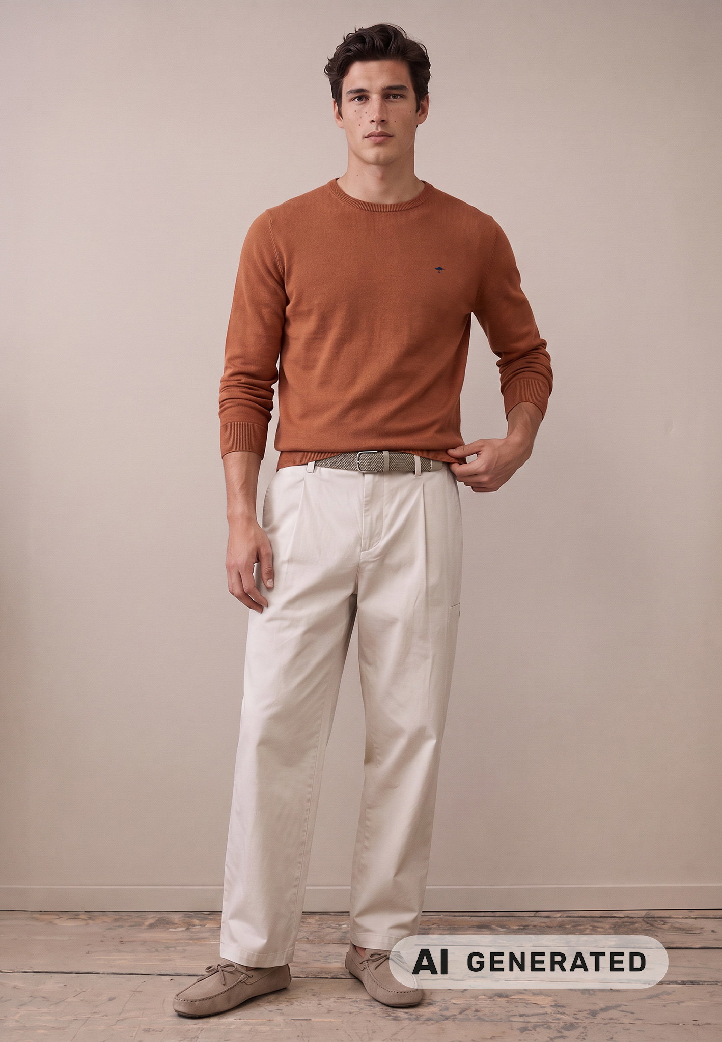 O-Neck, Superfine, sienna #2