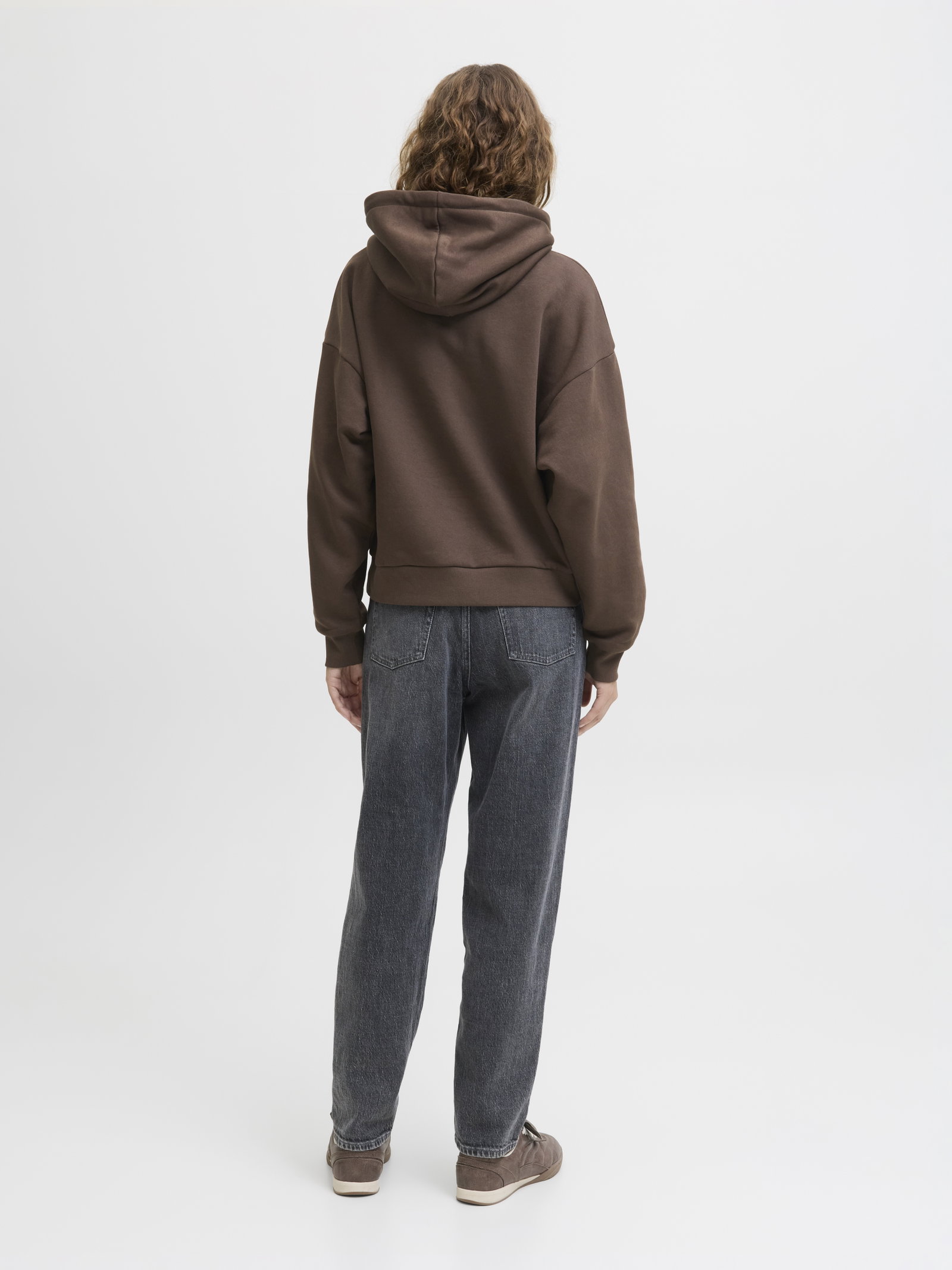 JXSTUDIO VESTERBRO LS RLX HOOD SWT, Bracken/BRIGHT WHITE JJXX STUDIO #7
