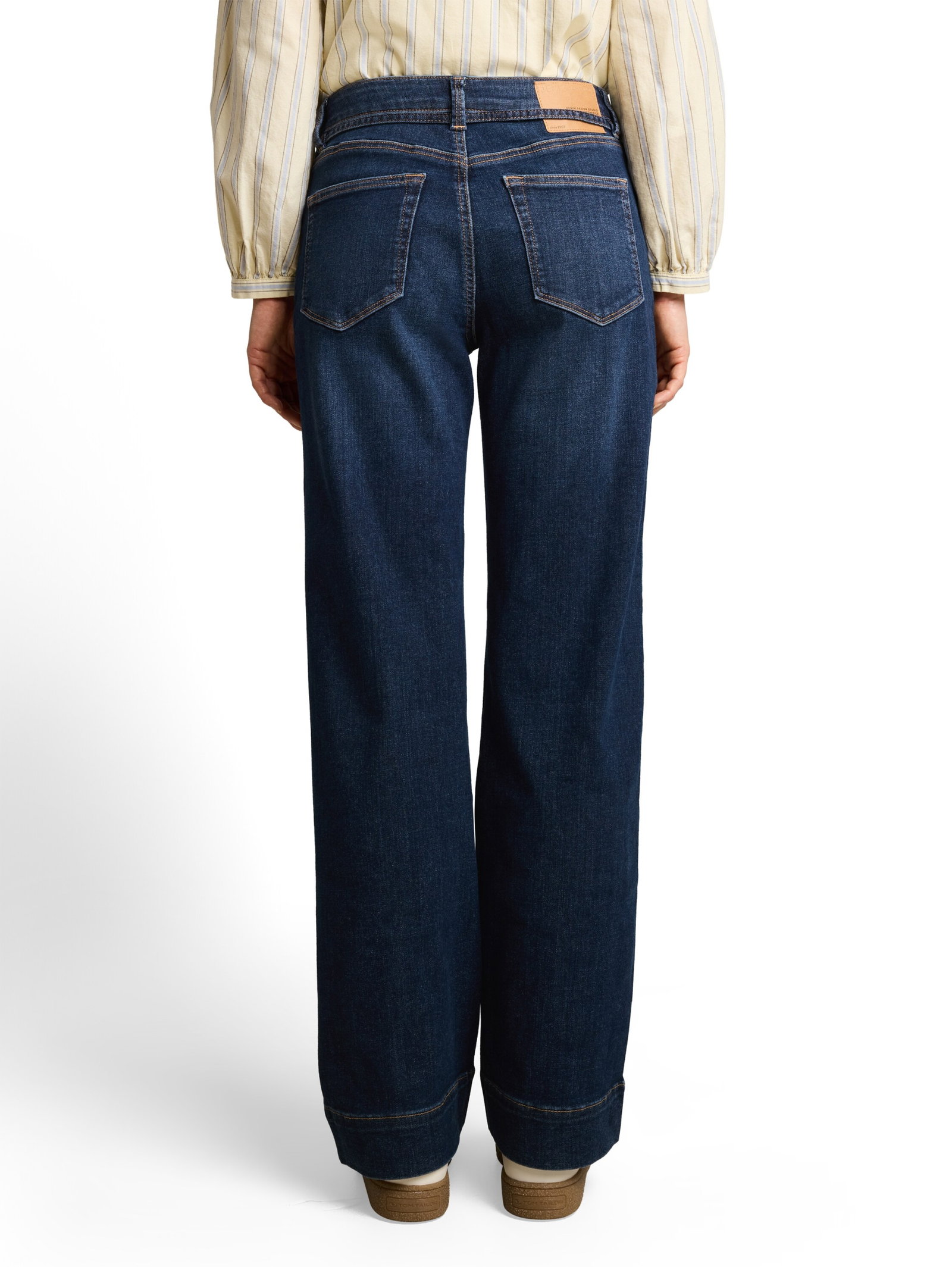 TTEMILY WIDE, Used Dark Stone Blue Denim #4