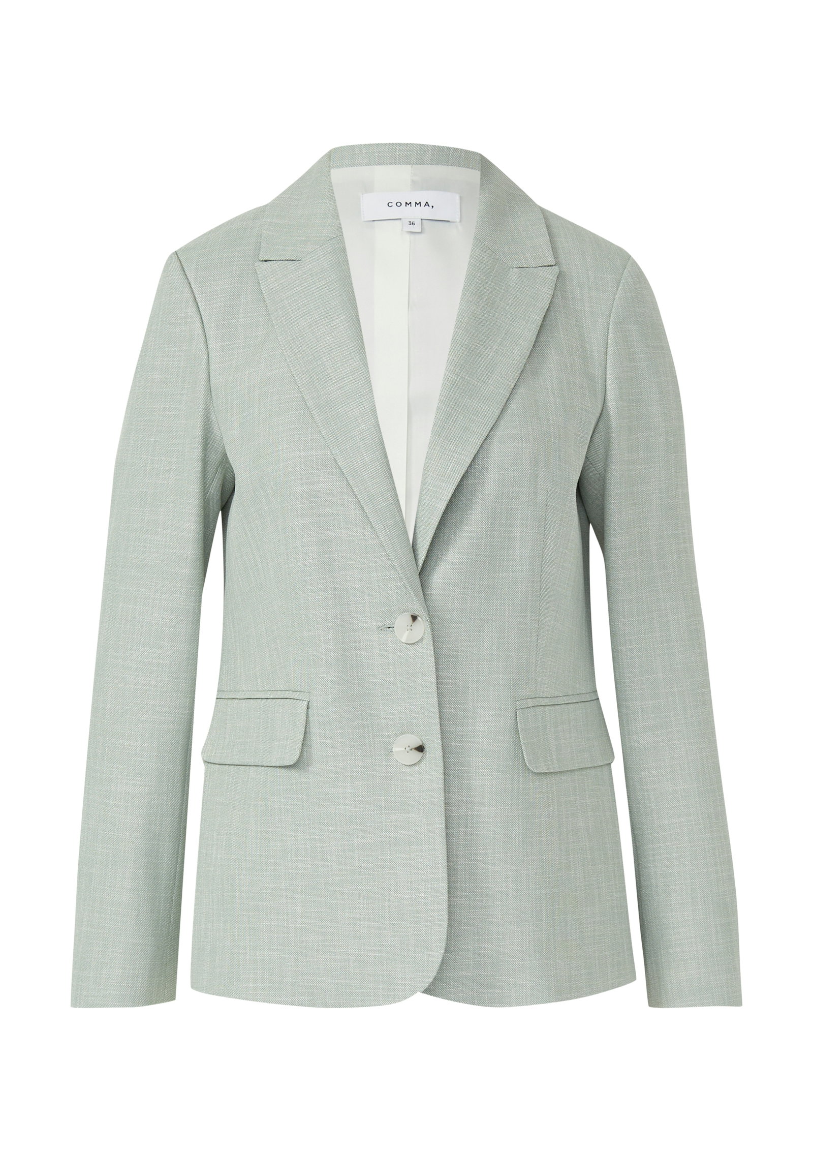 Comma antaillierte Blazer mit Zwei-Knopf-Verschluss #1