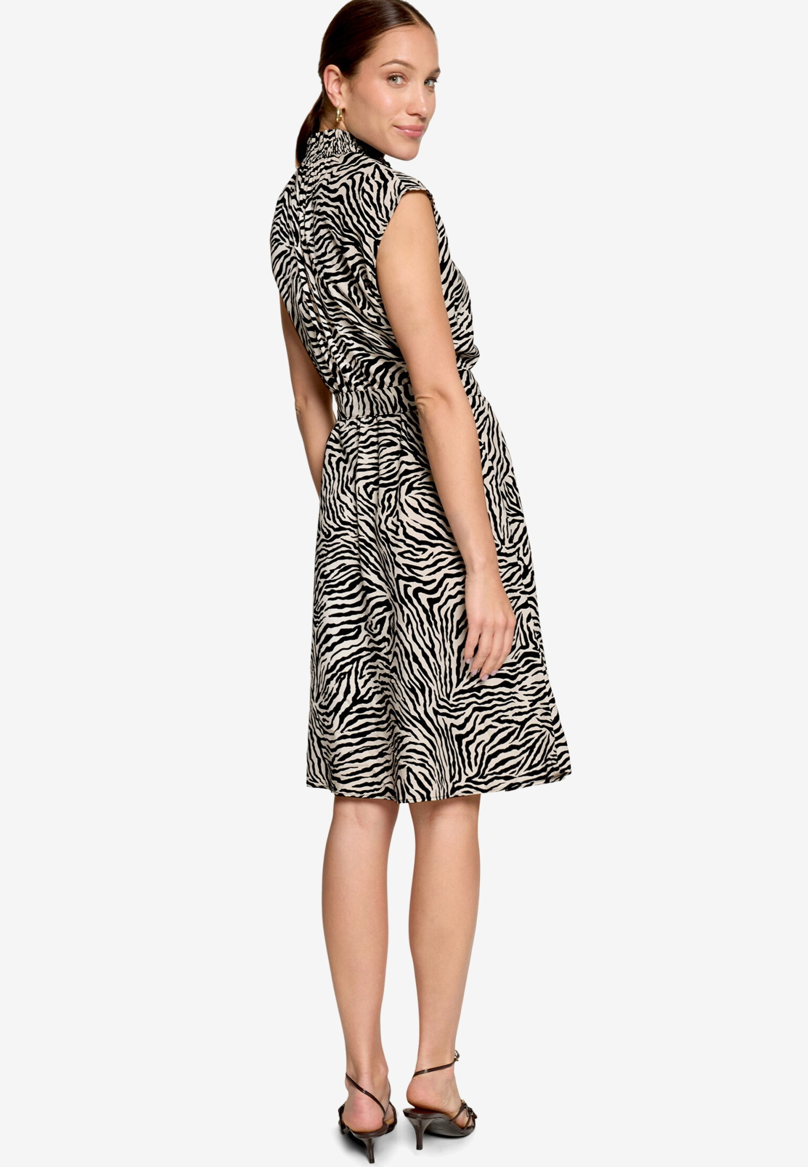 Kleid Kurz ohne Arm, Cream/Black #3