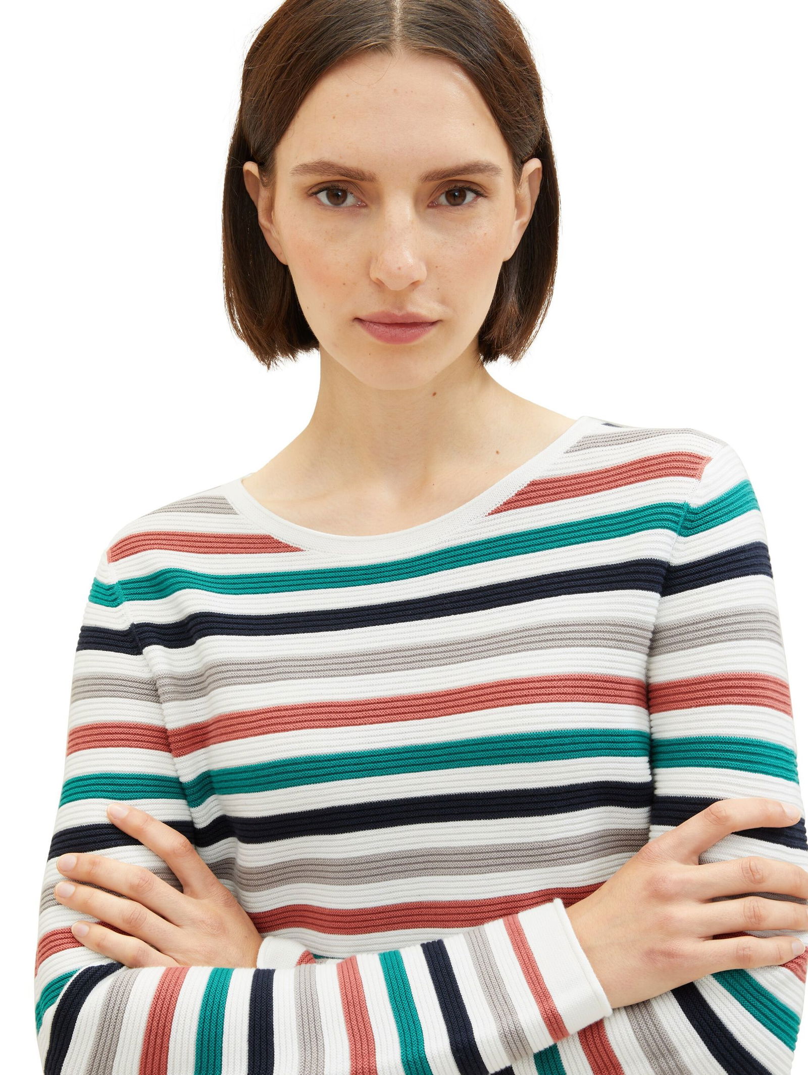 Tom Tailor |  Tom Tailor Pullover  | XXXL | blue ottoman stripe
