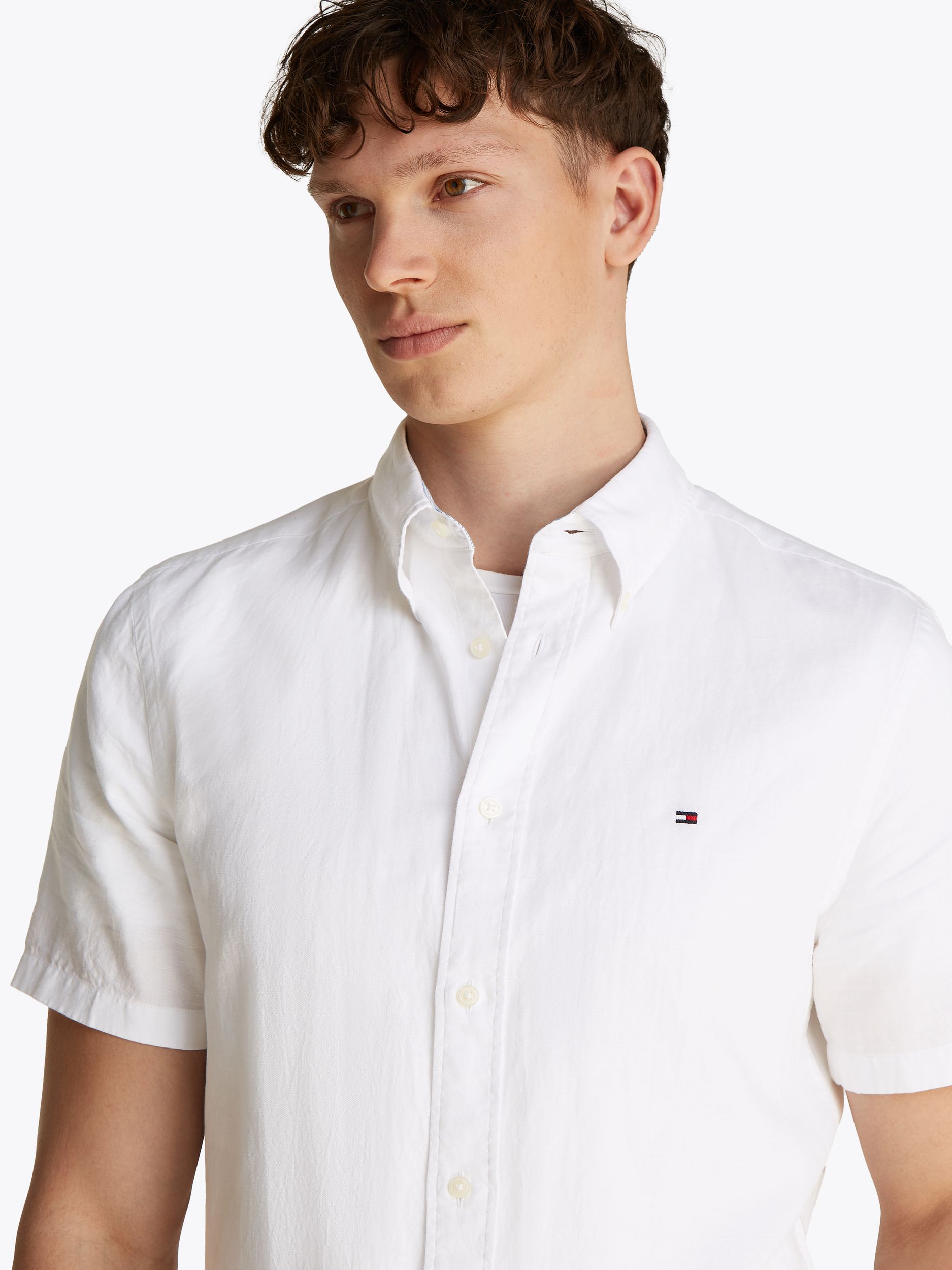 Tommy Hilfiger |  Tommy Hilfiger Hemd Regular Fit  | L | th optic white