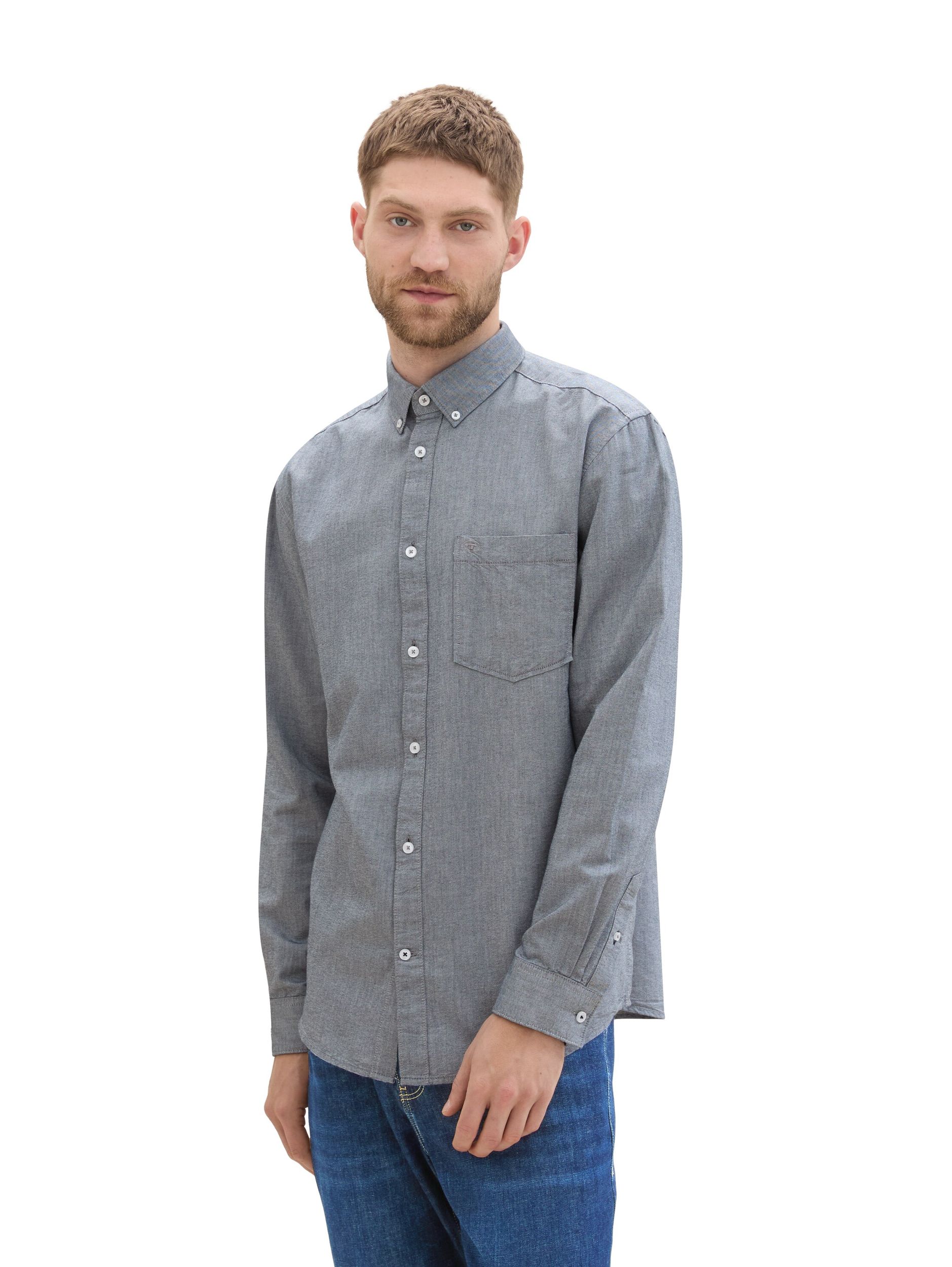 Tom Tailor |  Tom Tailor Hemd Regular Fit  | L | navy chambray