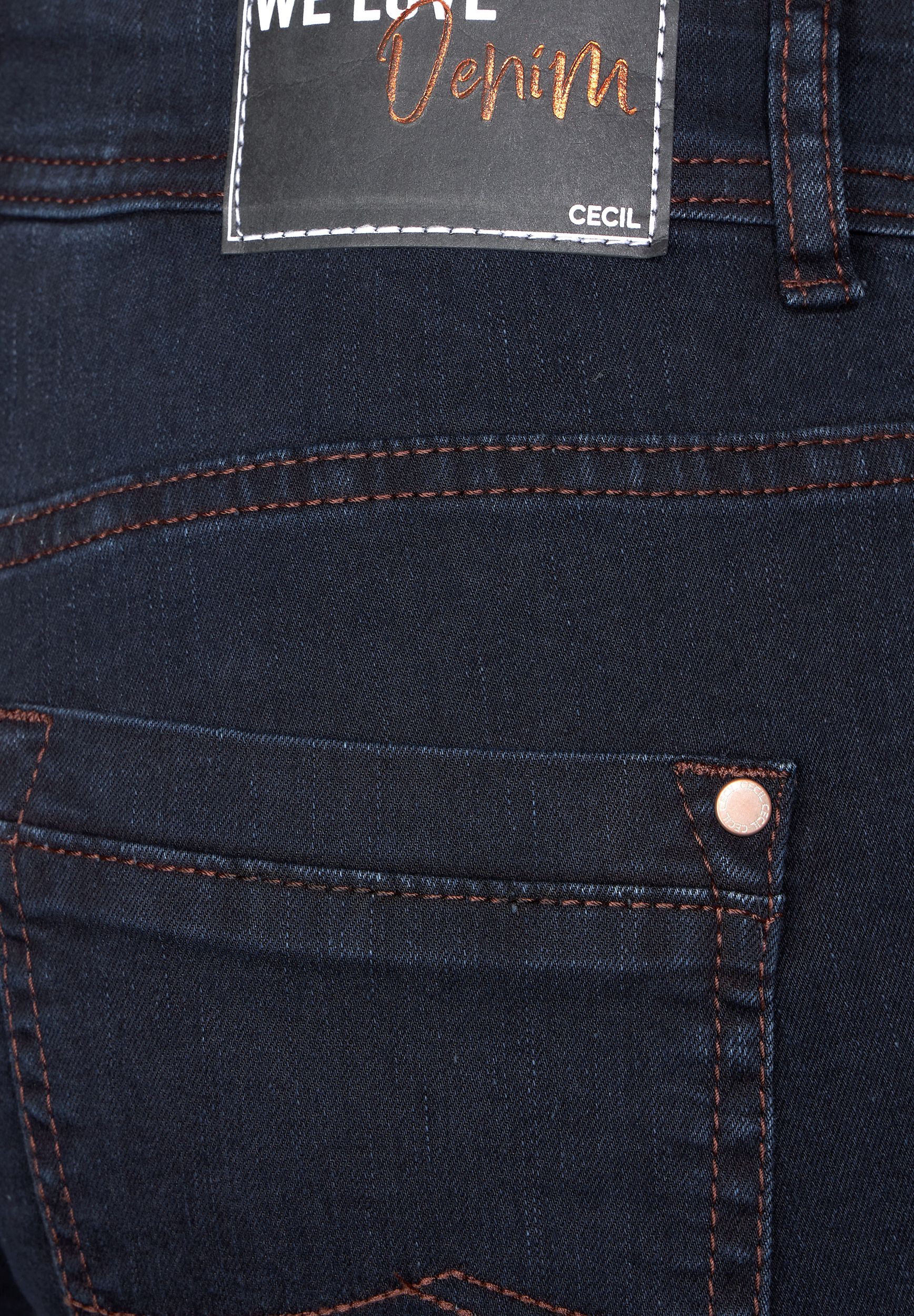 CECIL |  CECIL Slim Jeans  | 30/30 | blue black washed