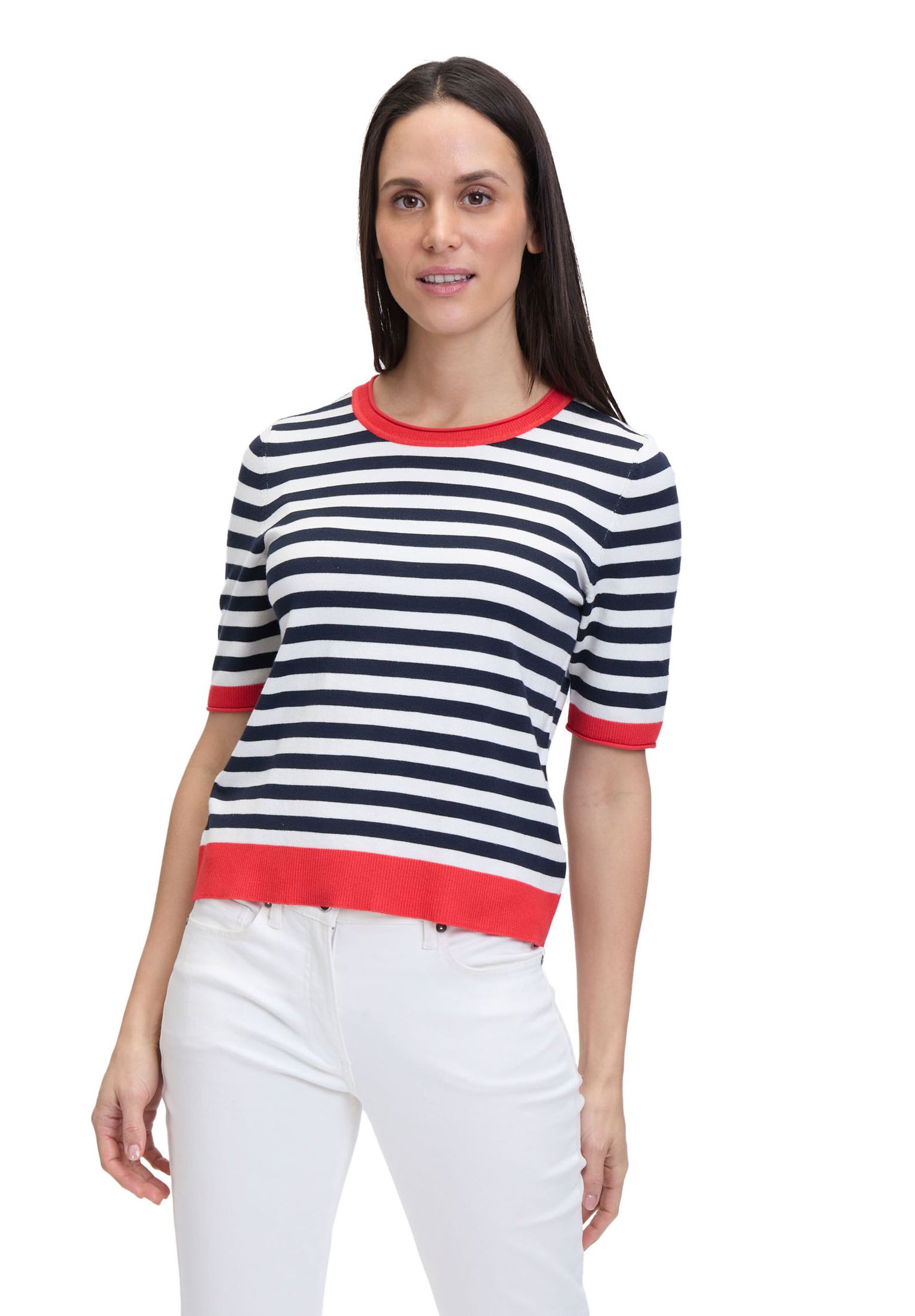 Betty Barclay |  Betty Barclay Pullover  | 38 | patch dark blue/red