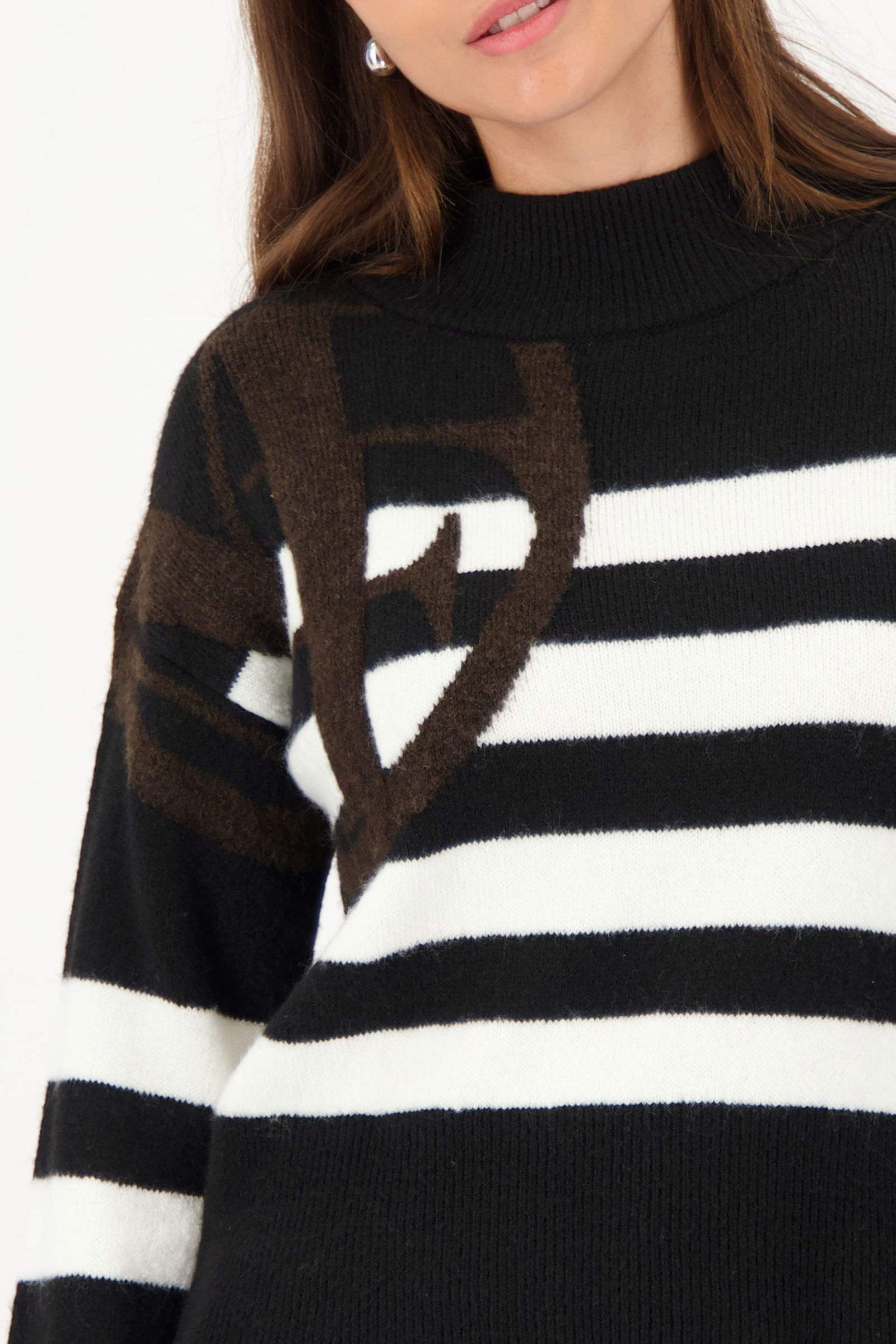 Monari | Monari Pullover | 42 | schwarz ringel