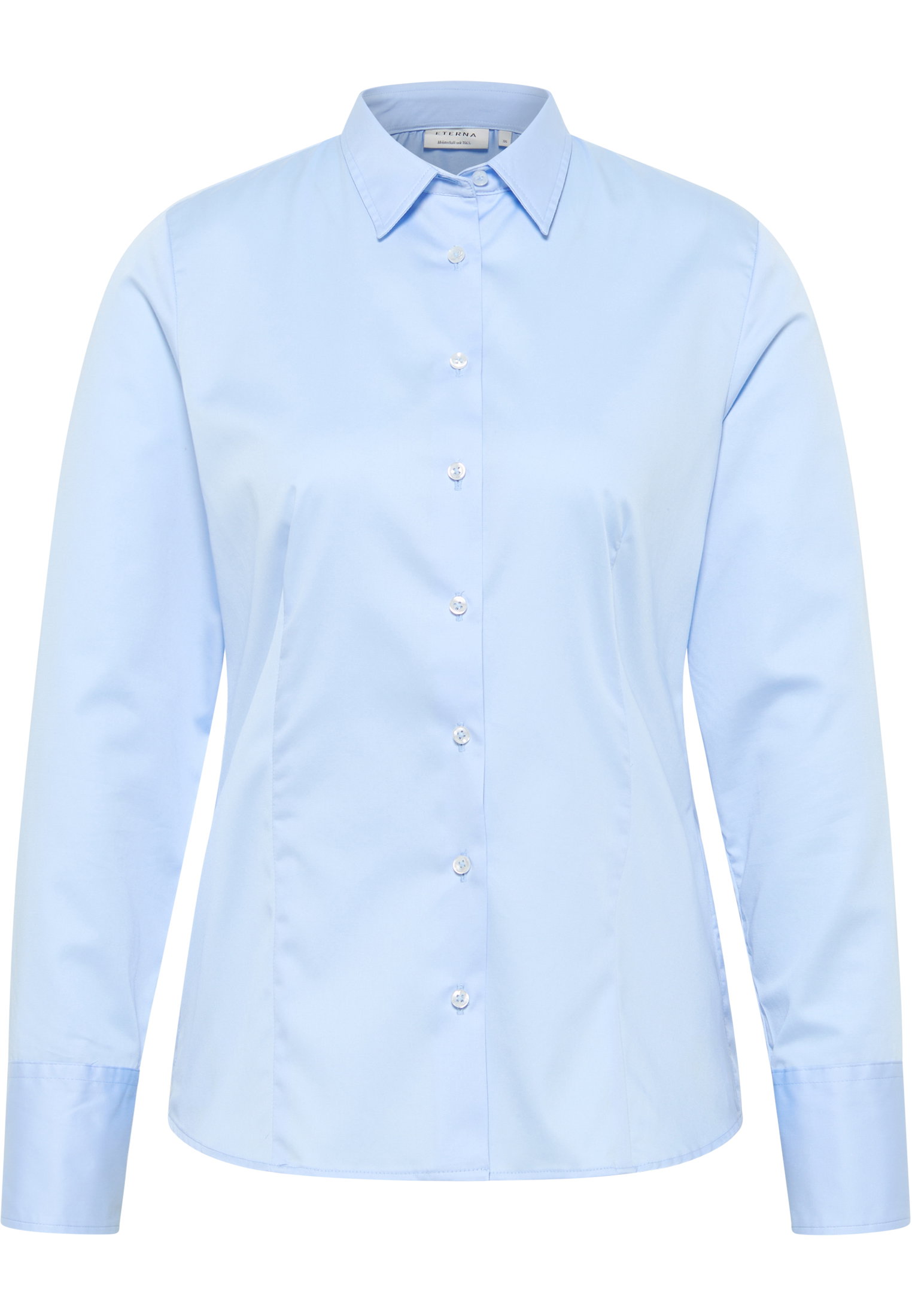 Eterna Bluse Satingewebe Langarm #1
