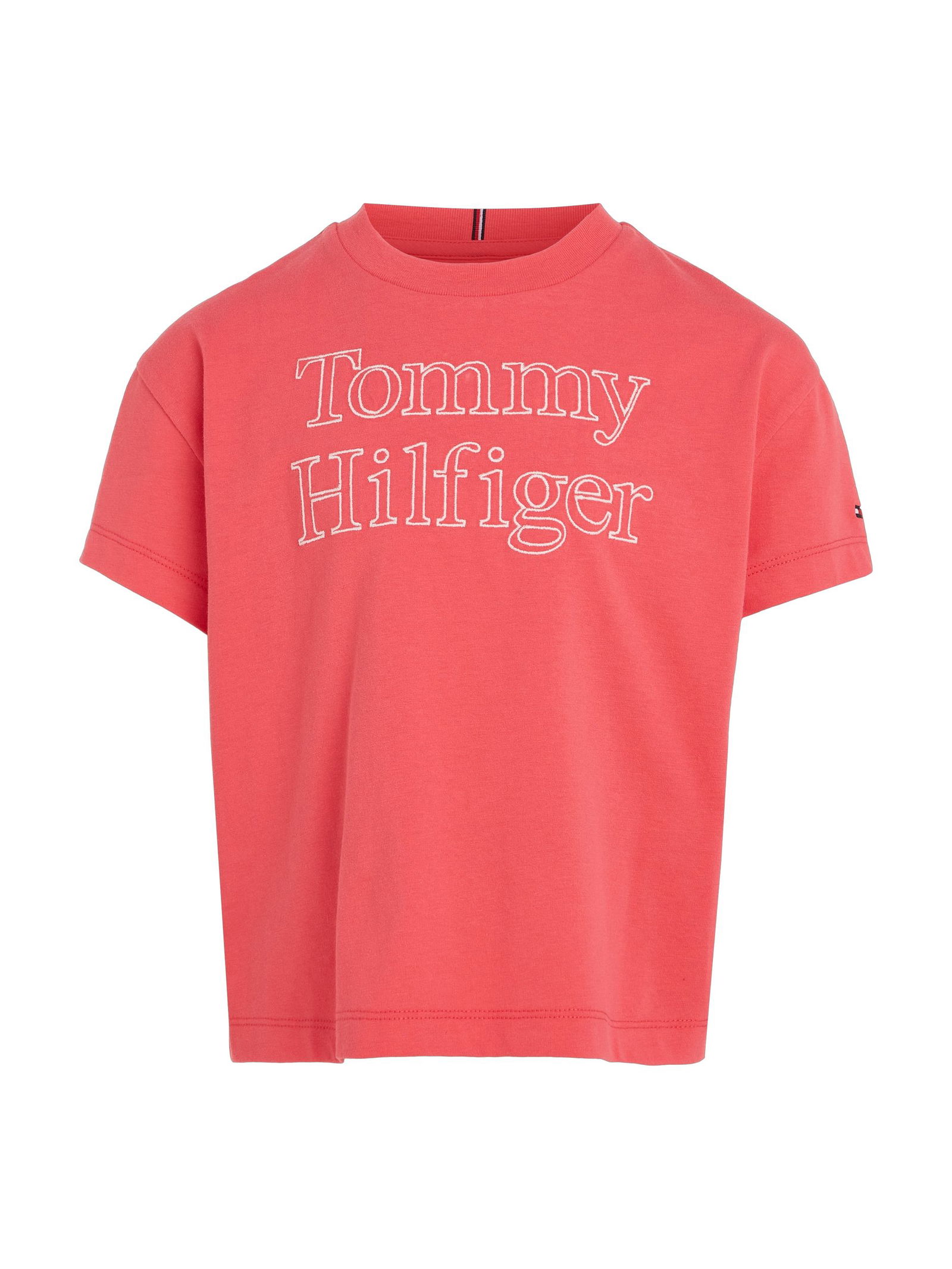 Tommy Hilfiger |  TOMMY HILFIGER STITCH TEE S/S | 14 | laser pink